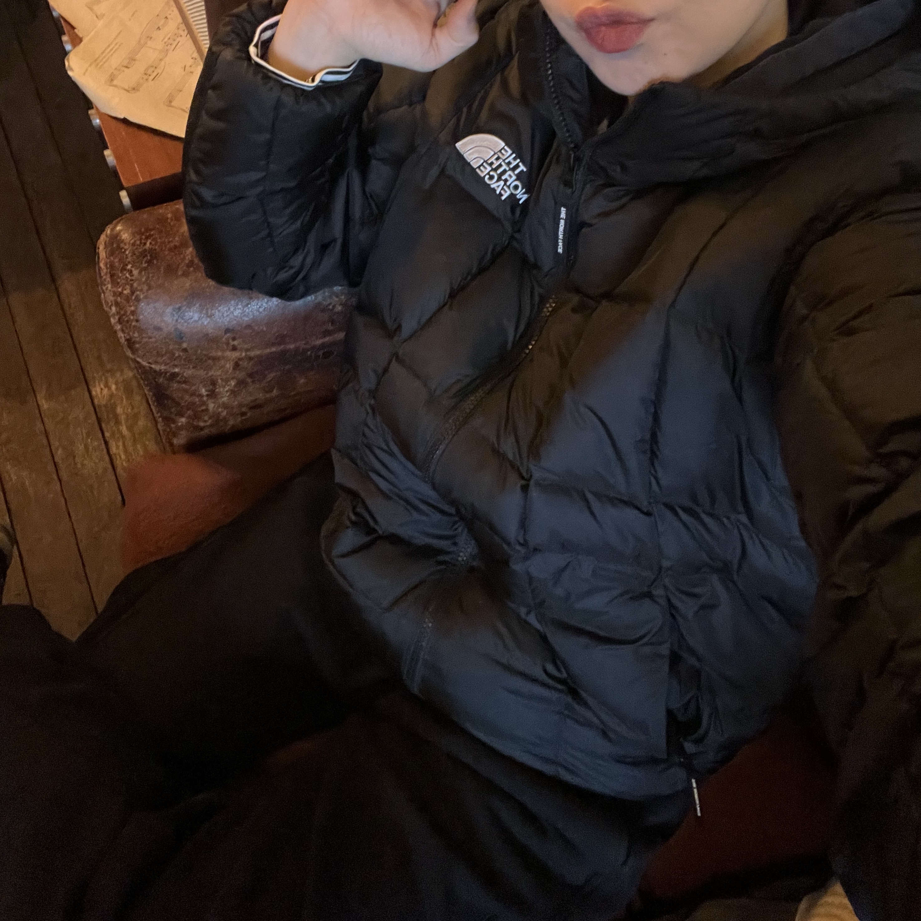 The North Face White Label Wave LT On Ball Jacket Black, Asics Gel-Kayano 14 Black Glacier Grey 착용 스타일 - 3