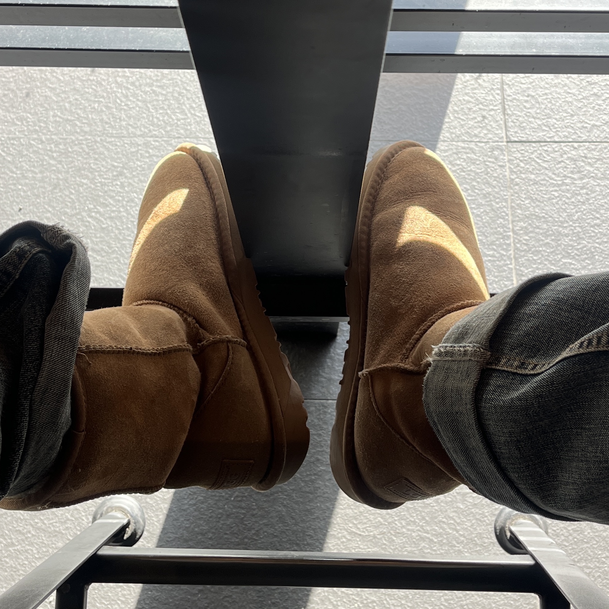 (W) UGG Classic Mini II Boots Chestnut 착용 스타일