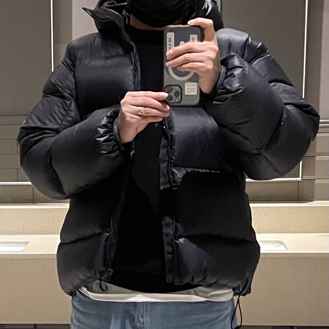 Palace Pertex Opaque Balaclava Puffa Black - 24FW 착용 스타일