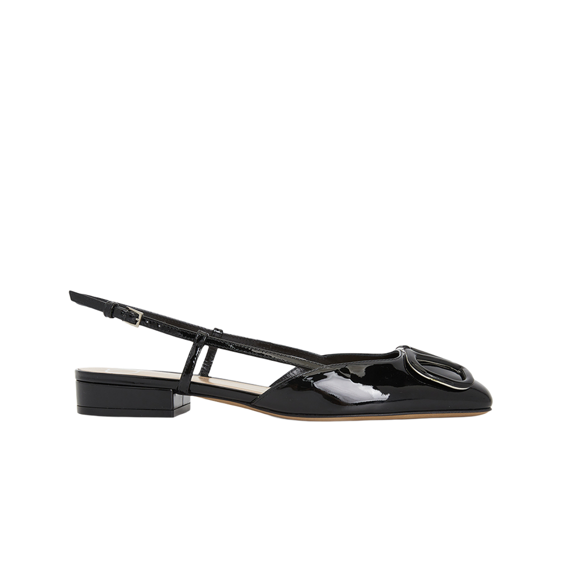S0HG0TMK0NO (W) Valentino Vlogo Signature Ballerina Slingback Black