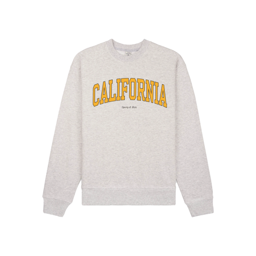 KW5ATSWSR18GY Sporty & Rich California Crewneck Heather Gray - 25SS