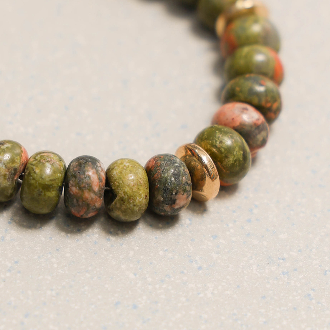 토우토우아카이브 하비에르 팔찌 우나카이트 그린(TOWTOW.ARCHIVE Javier Bracelet Unakite Green) - 3