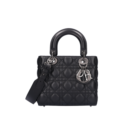 M0538ONGE_01 Dior Small Lady Bag Lambskin Black