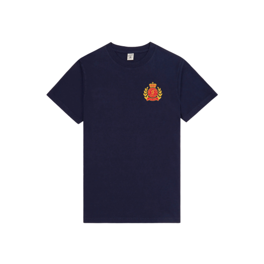 KW5ATSSSR16NY Sporty & Rich NY Crest T-Shirt Navy - 25SS