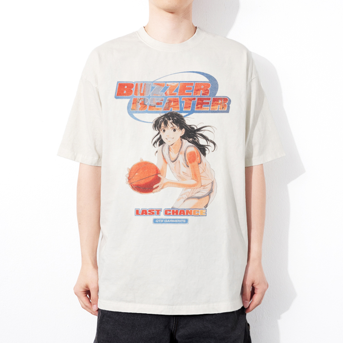 큐티에잇 가먼츠 버저비터 워시드 티 에크루(QT8 GARMENTS Buzzer Beater EC Washed Tee Ecru) - 3