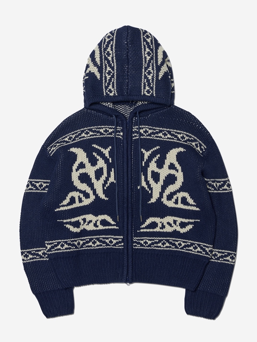 Kapital Stuntman & Woman Smooth Jersey Baggy Track Pants Light Green, Stone Island 509A3 Lambswool Hooded Cardigan Knit Black - 22FW 착용 스타일 - 2