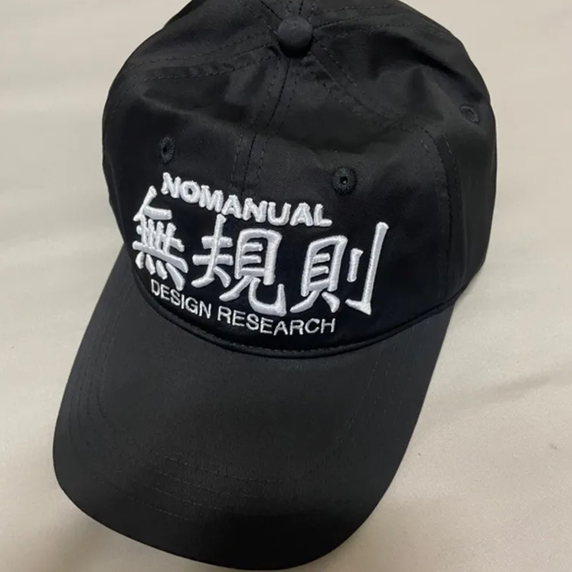 NOMANUAL 無規則 Ball Cap Black 착용 스타일