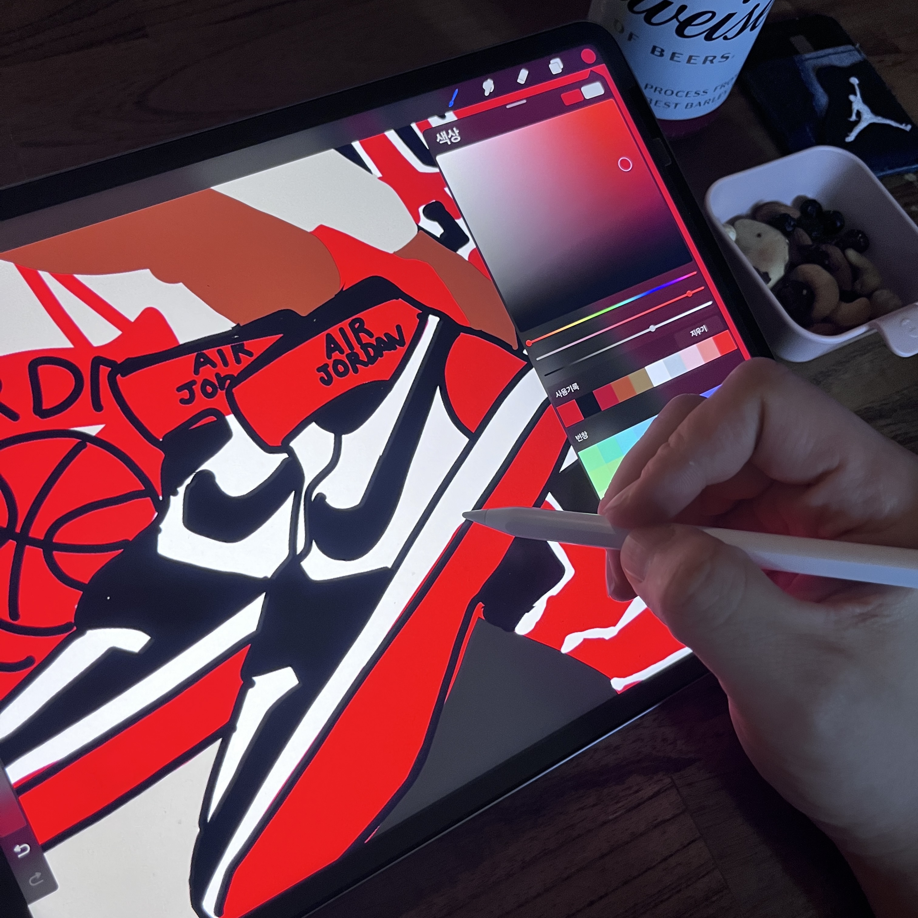 Jordan 1 Retro Low OG Black Toe, Jordan 1 Retro High OG Black Toe 착용 스타일 - 6