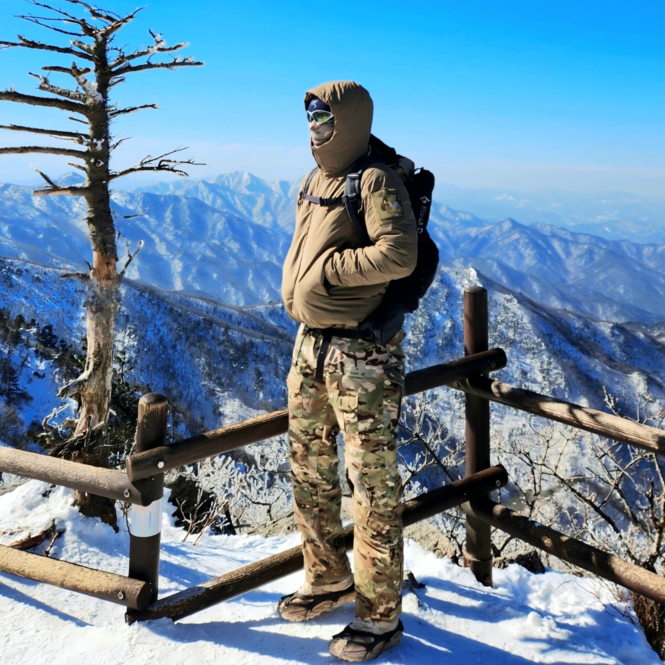 Arc'teryx LEAF Cold WX Hoody LT Gen 2 Crocodile, Arc'teryx Embroidered Bird Toque Black 착용 스타일 - 2