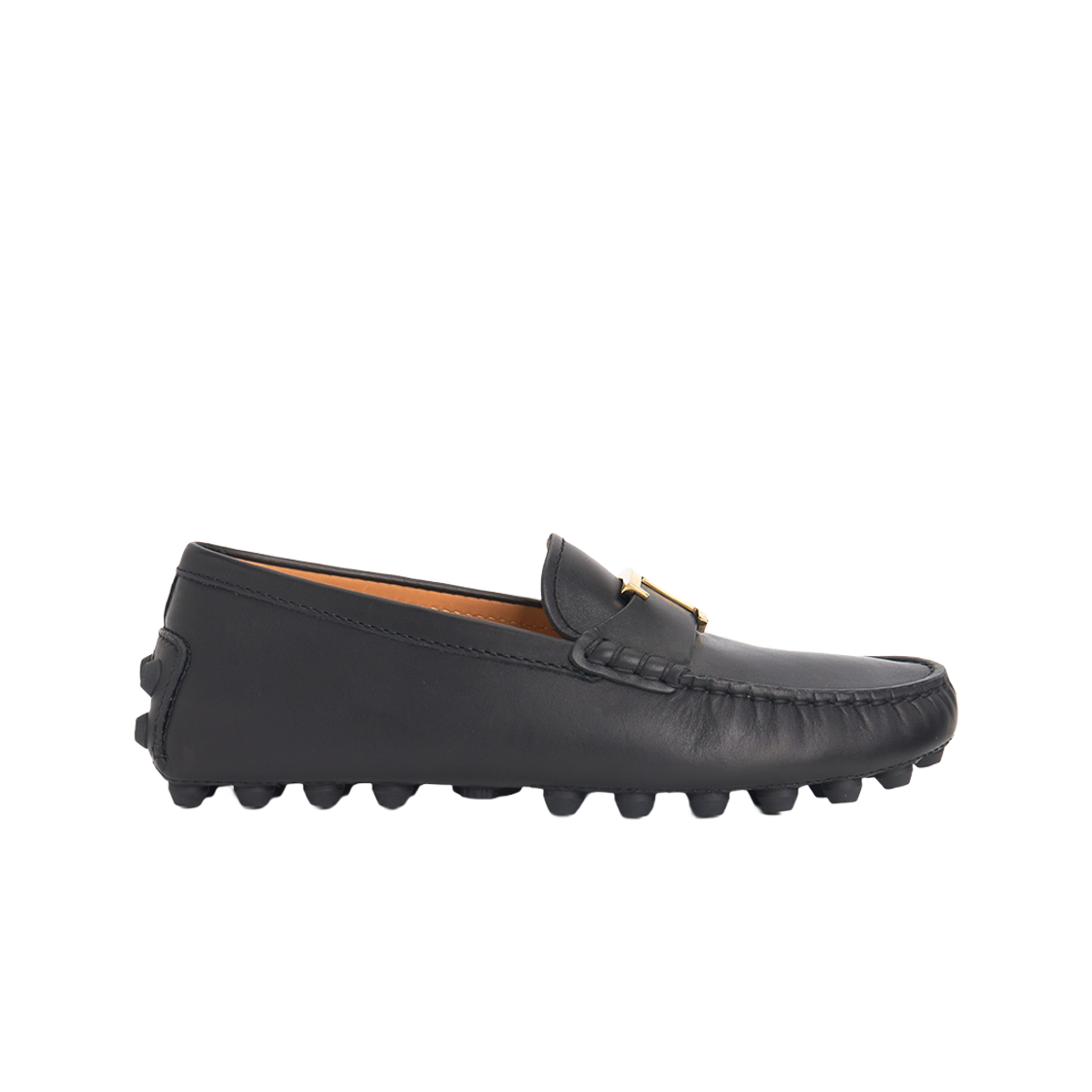 XXW52K0IZ10N6MB999 (W) Tod's T Timeless Gommino Bubble in Leather Black