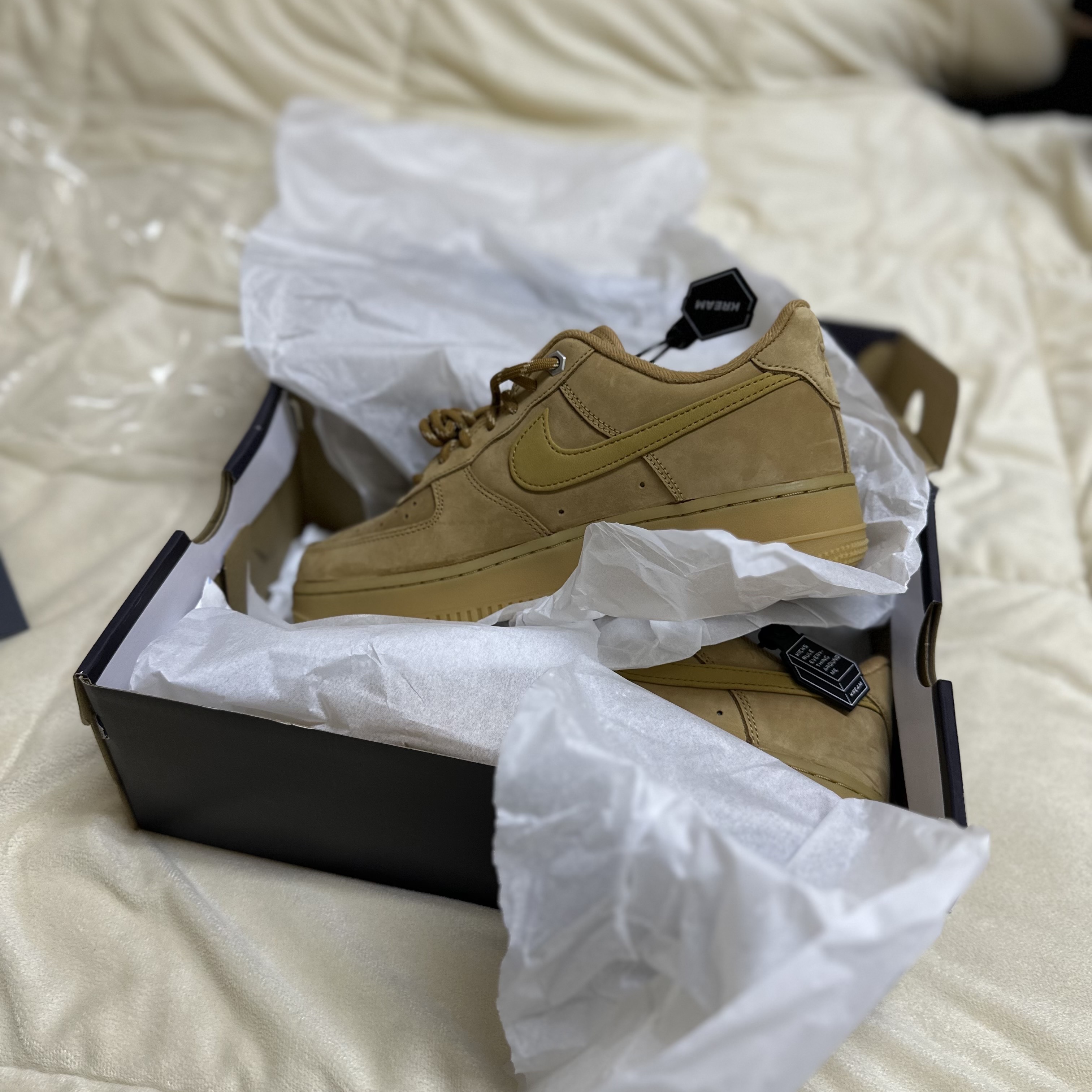 Nike Air Force 1 '07 WB Flax 착용 스타일 - 2
