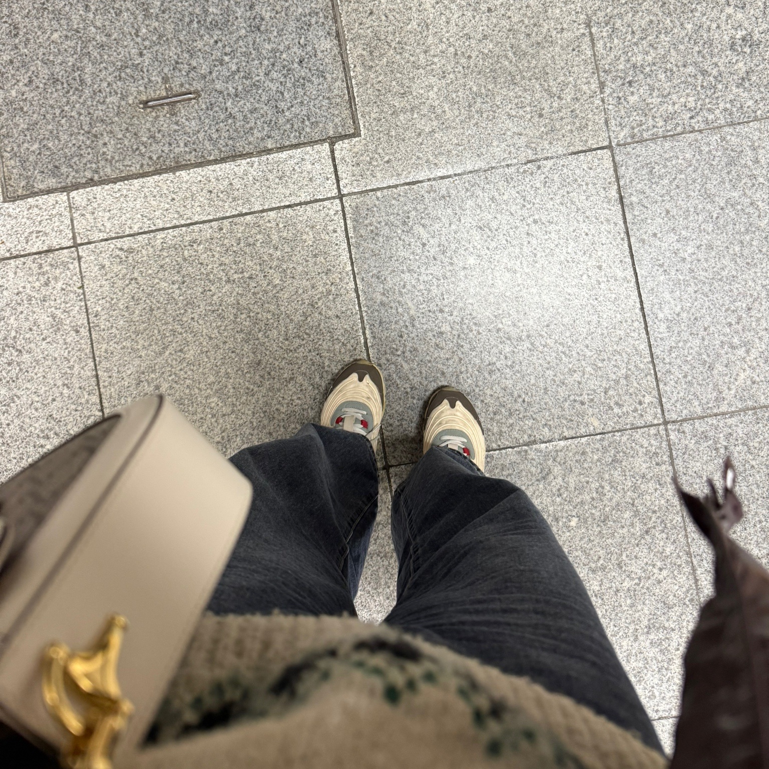Nike x Travis Scott Air Max 270 React Cactus Trails, Gucci Horsebit 1955 Mini Shoulder Bag Beige White 착용 스타일
