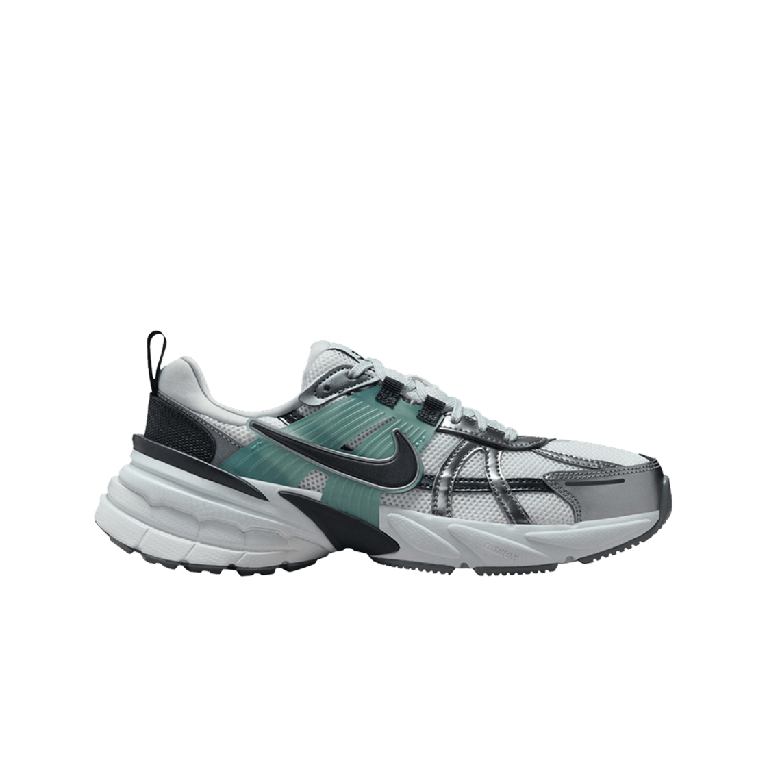 (W) 나이키 V2K 런 서밋 화이트 메탈릭 쿨 그레이((W) Nike V2K Run Summit White Metallic Cool Grey)