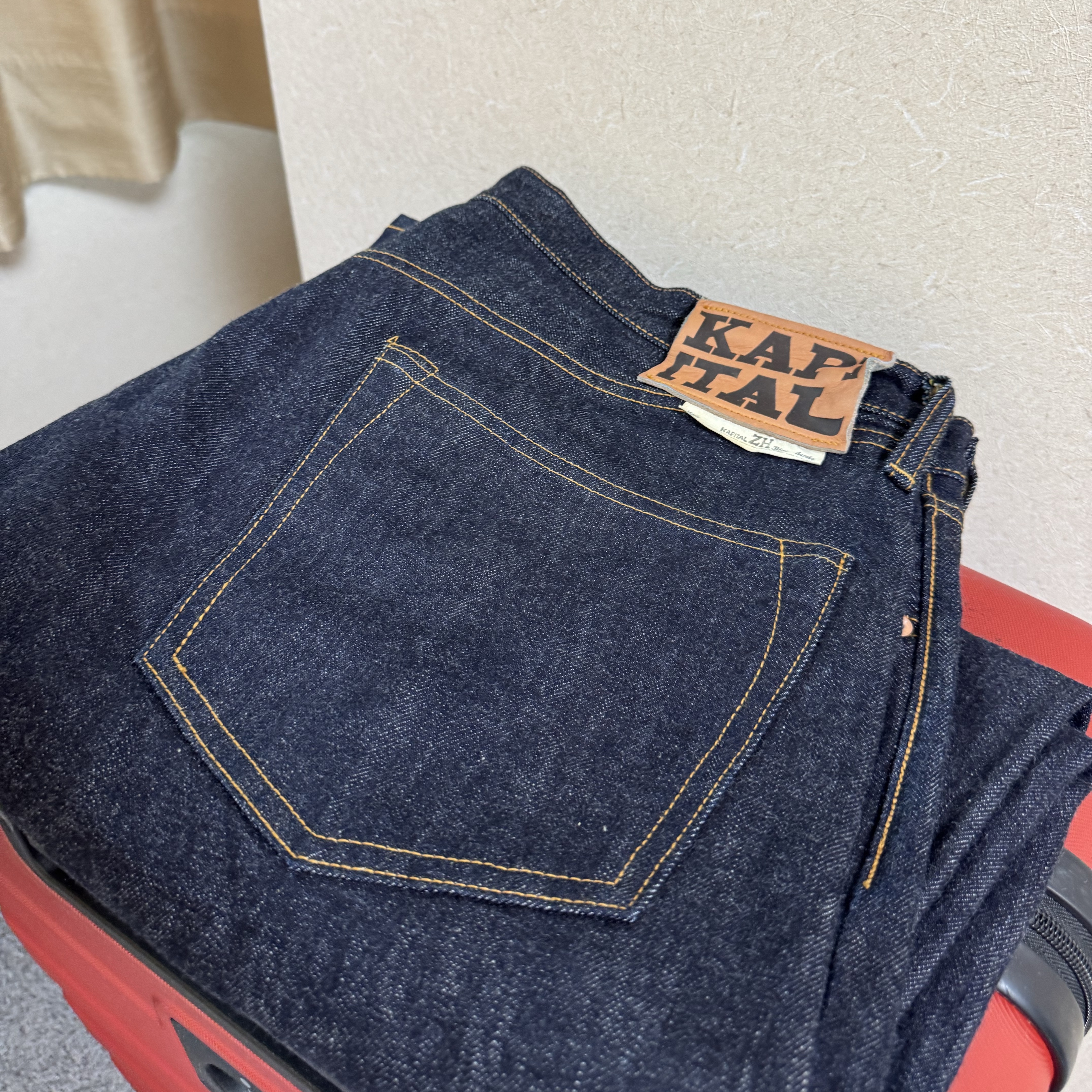 Kapital 14 oz. Denim 5P Monkey TH Indigo O/W 착용 스타일