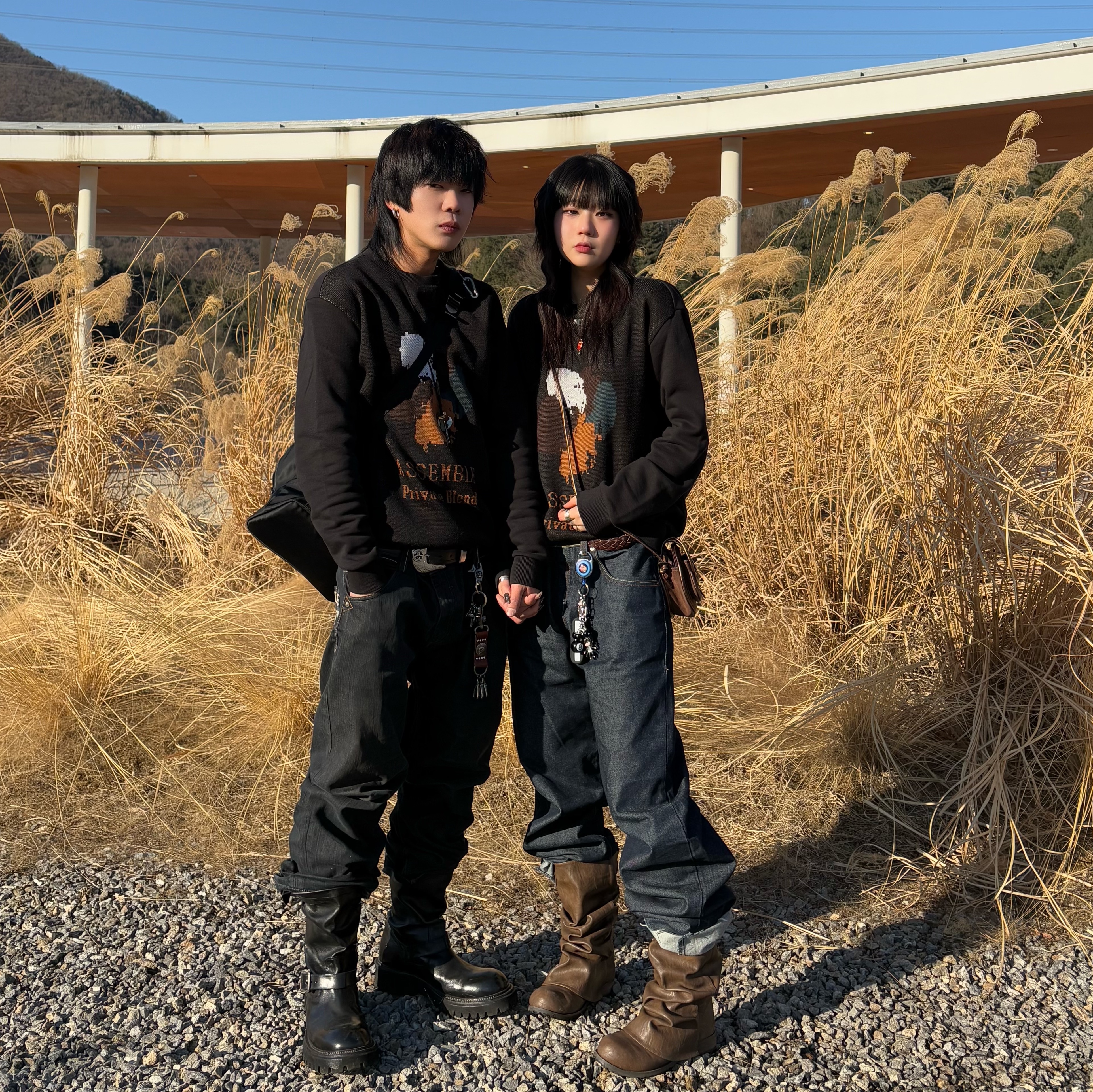 Stussy SS Link Cowboy Belt Black 착용 스타일 - 1