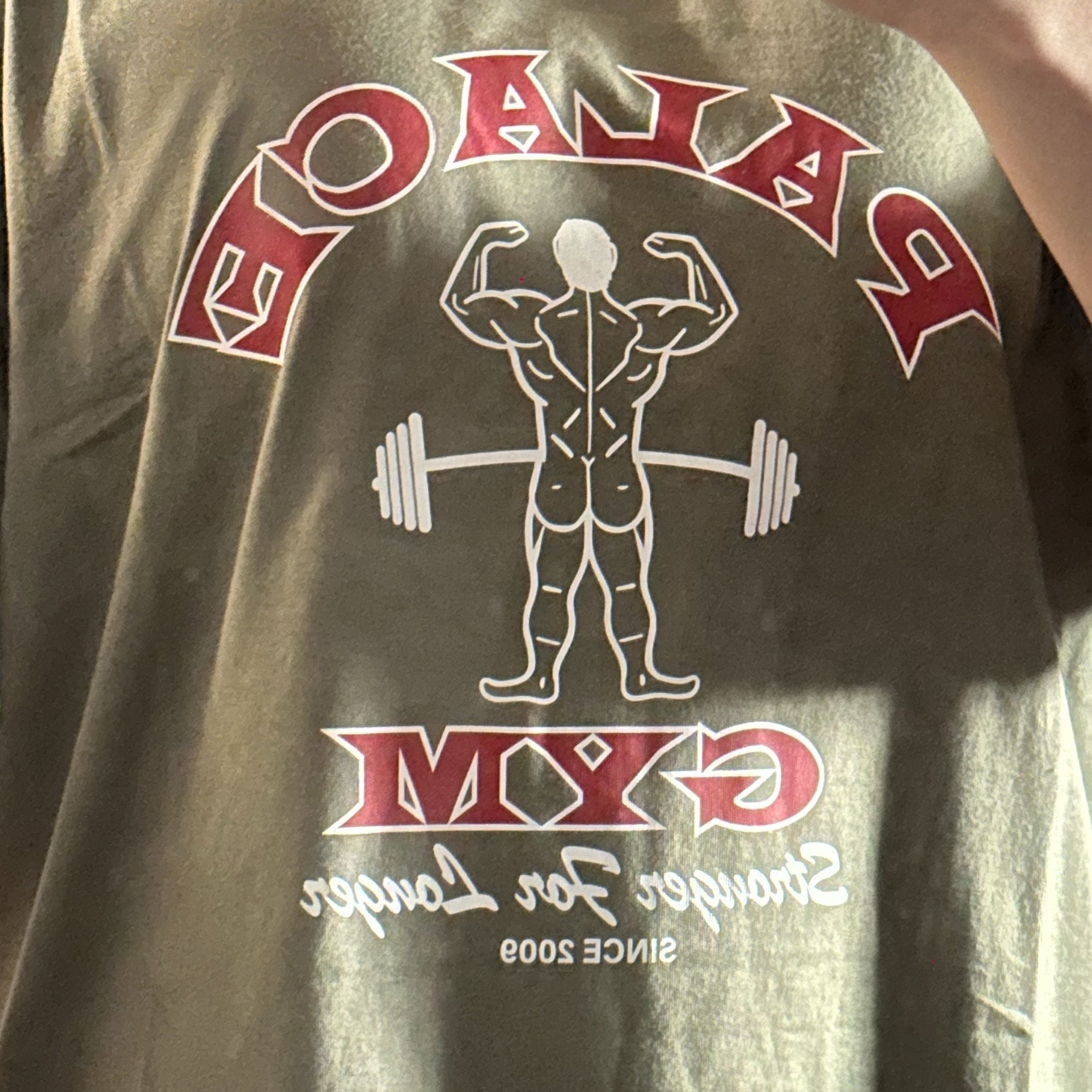 Palace Stronger For Longer T-Shirt The Deep Green - 25SS 착용 스타일