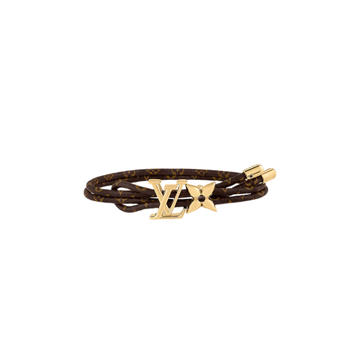 (W) Louis Vuitton LV Bloom Bracelet Monogram Gold