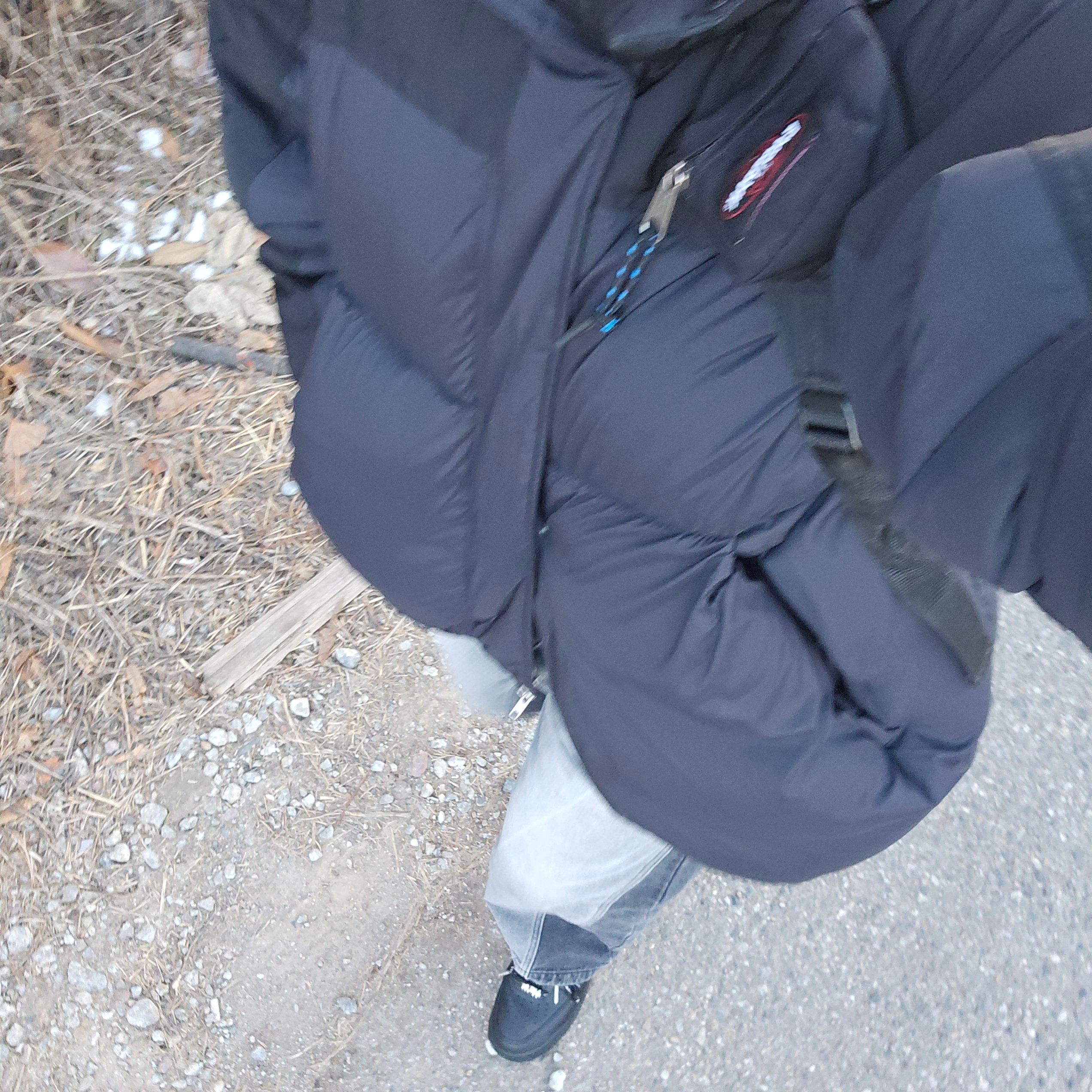 Nike Air Force 1 '07 Low Triple Black, Ader Error x Eastpak Padded Backpack Black 착용 스타일 - 2
