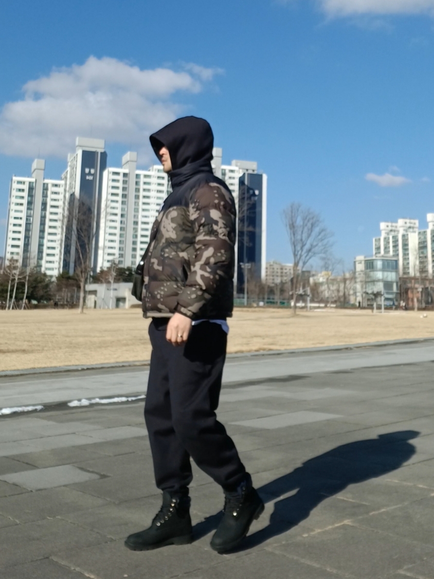(W) Nike NRG Solo Swoosh Fleece Pants Black White - Asia, Stussy Canvas Side Pouch Washed Black 착용 스타일 - 2