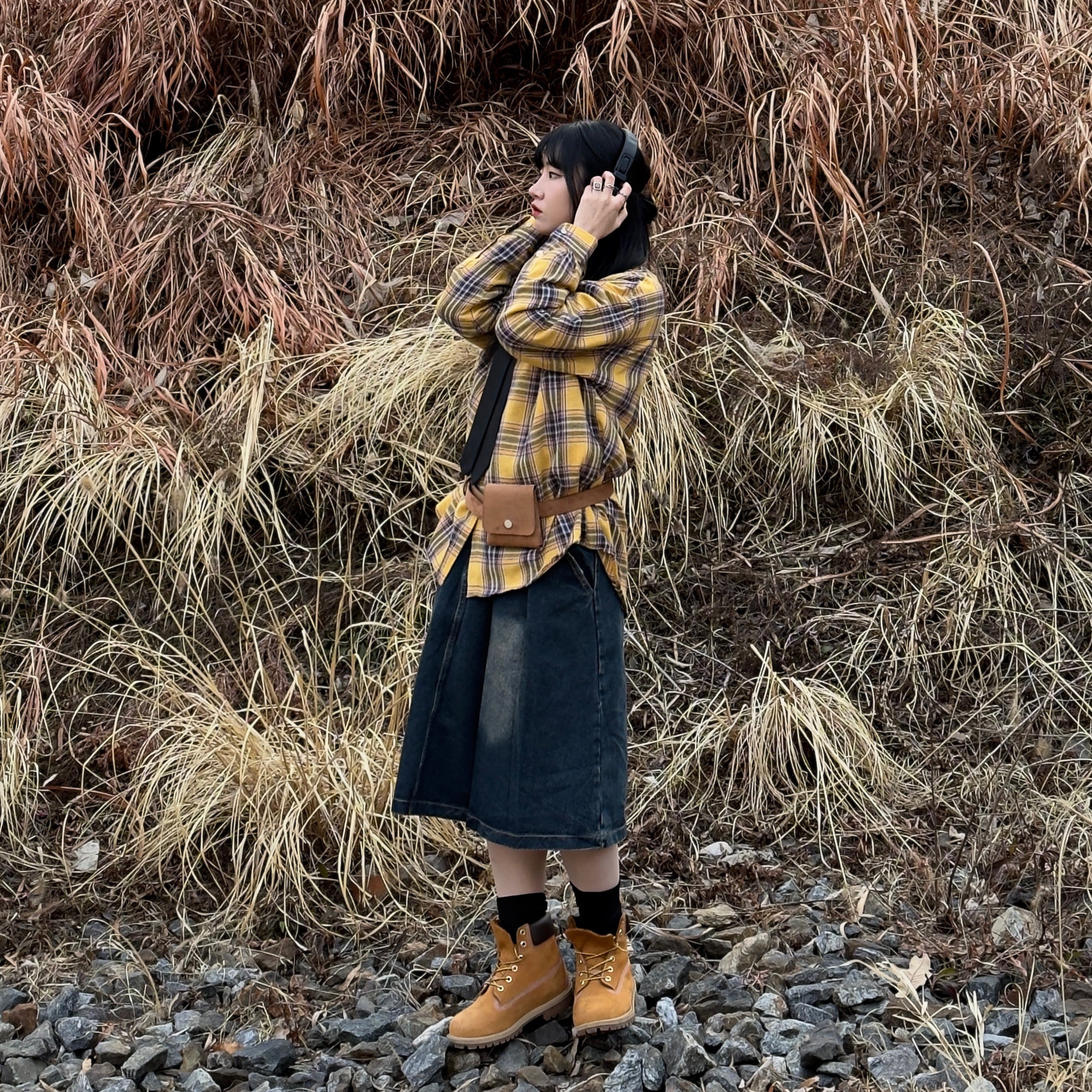 Timberland Premium 6 inch Waterproof Boot Wheat Nubuck - Wide 착용 스타일