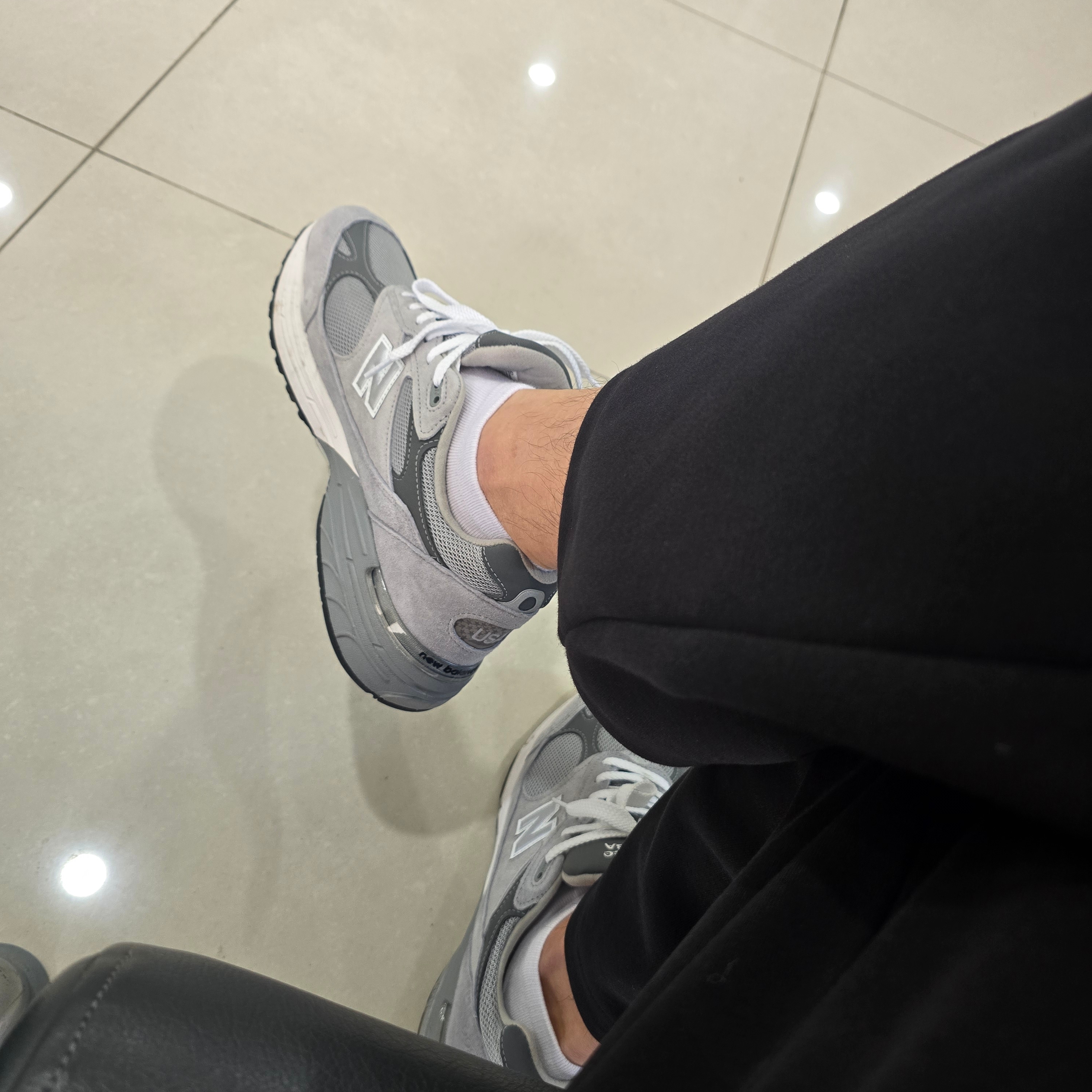 New Balance 993 Made in USA Grey - D Standard 착용 스타일