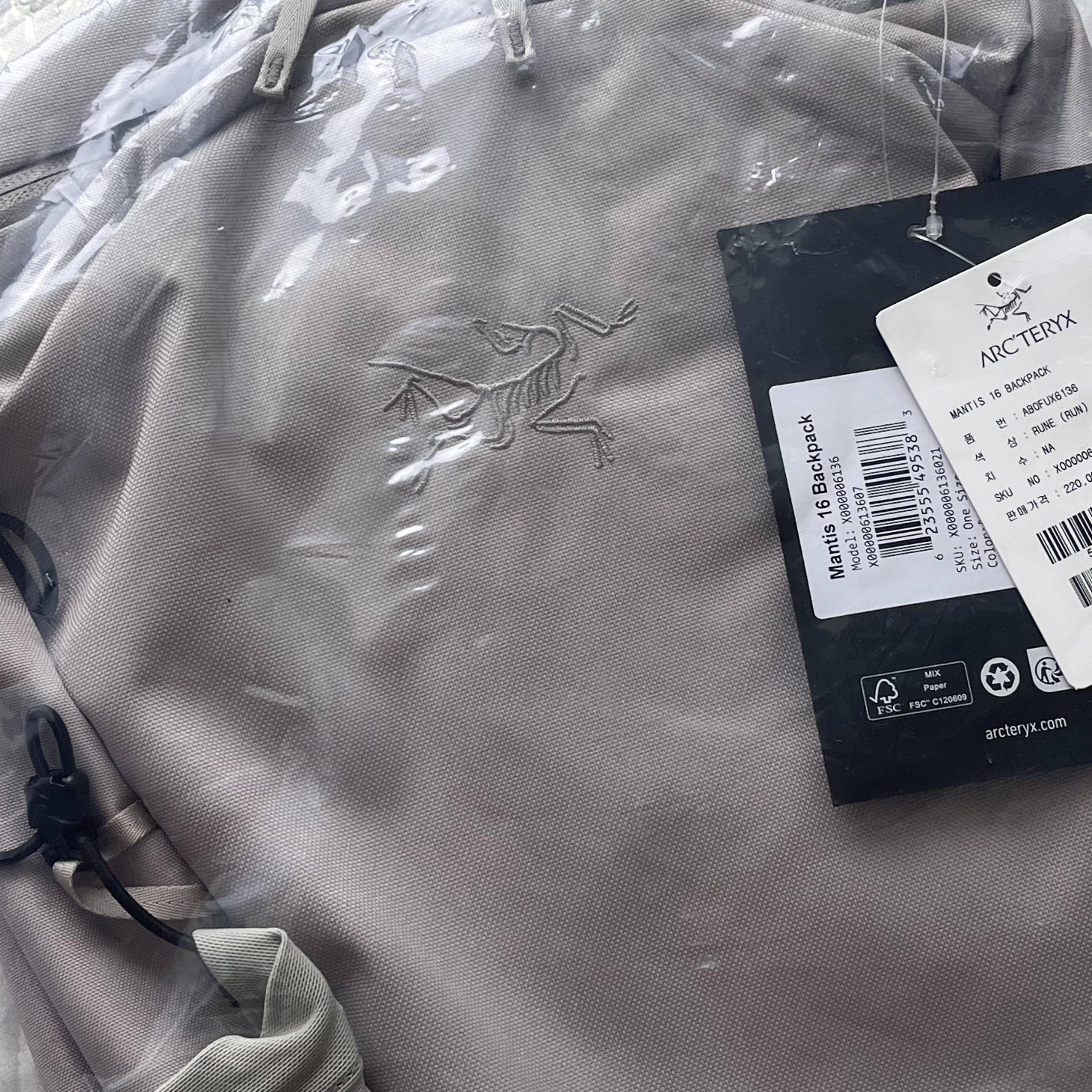 Arc'teryx Mantis 16 Backpack Rune 착용 스타일