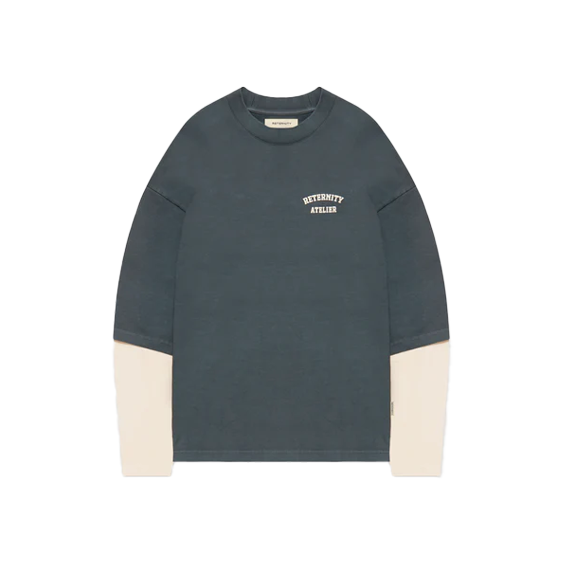 리터니티 레이어드 롱슬리브 워시드 그레이 크림 - 25SS(Reternity Layered Longsleeve Washed Grey Cream - 25SS)