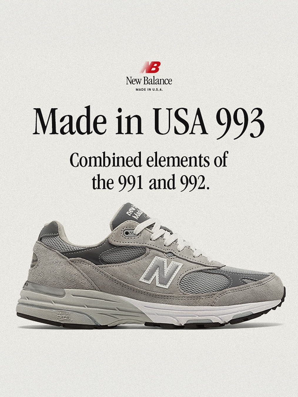 New Balance 993 Made in USA Grey - D Standard, New Balance 993 Made in USA Navy - D Standard 착용 스타일 - 2