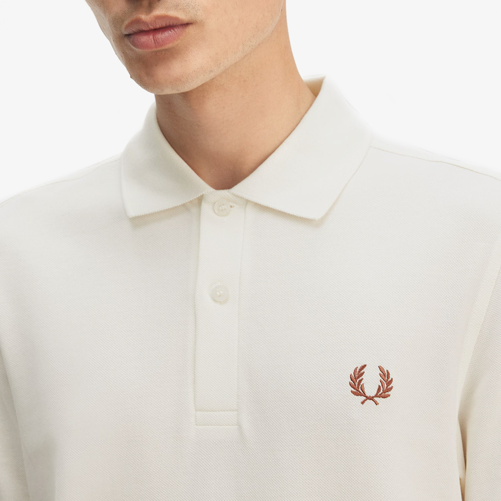 프레드페리 플레인 프레드페리 셔츠 라이트 에크루/시나몬(Fred Perry The Fred Perry Shirt Light Ecru/Cinnamon) - 5
