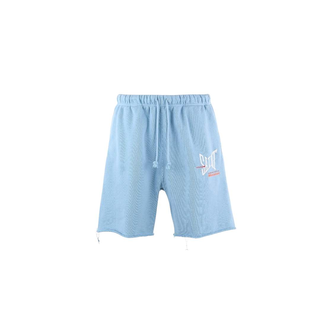 SM-HR8-0000-060 Saint Mxxxxxx Ribbon Saint Sweatshorts Blue - 25SS