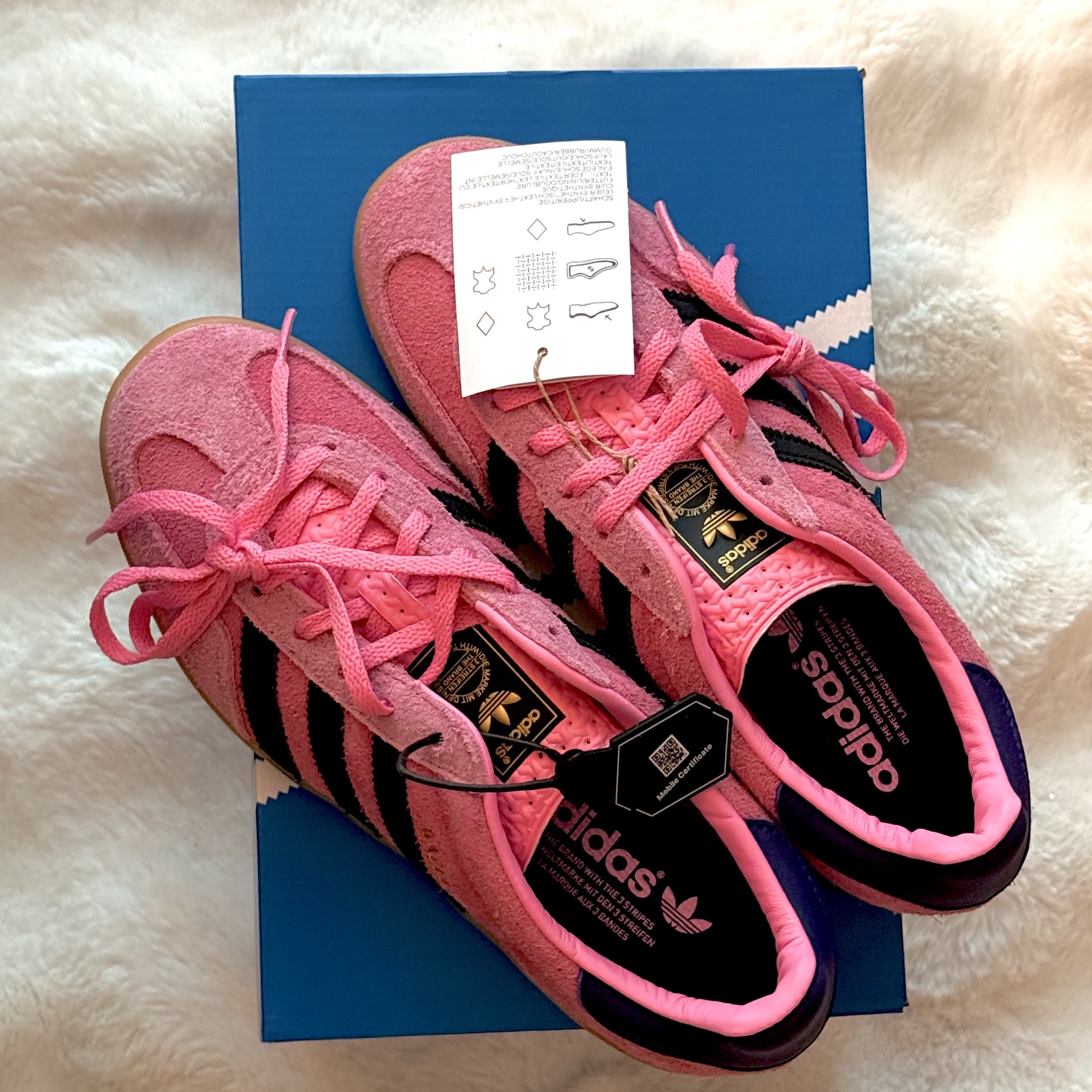 (W) Adidas Gazelle Indoor Bliss Pink 착용 스타일