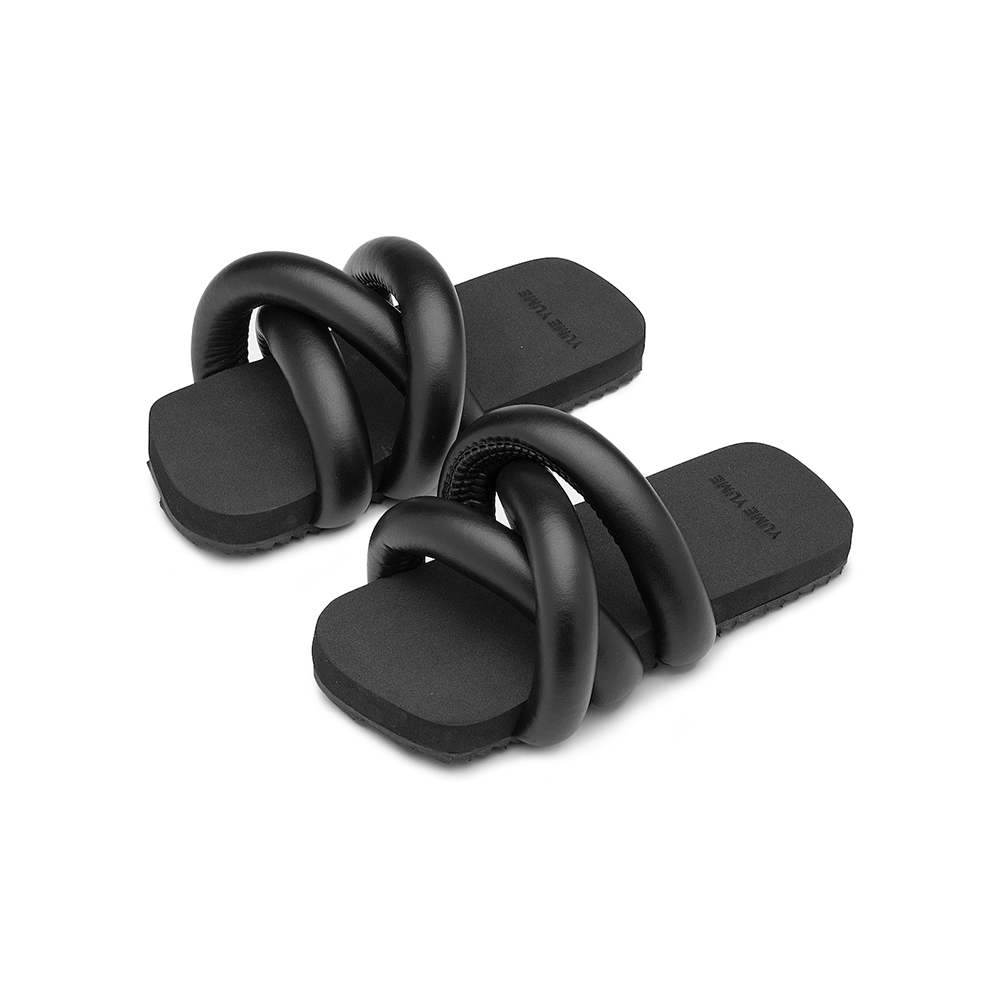 유메유메 타이어 여성 슬라이드-블랙(YUME YUME Tyre Women's Slide Black) - 2