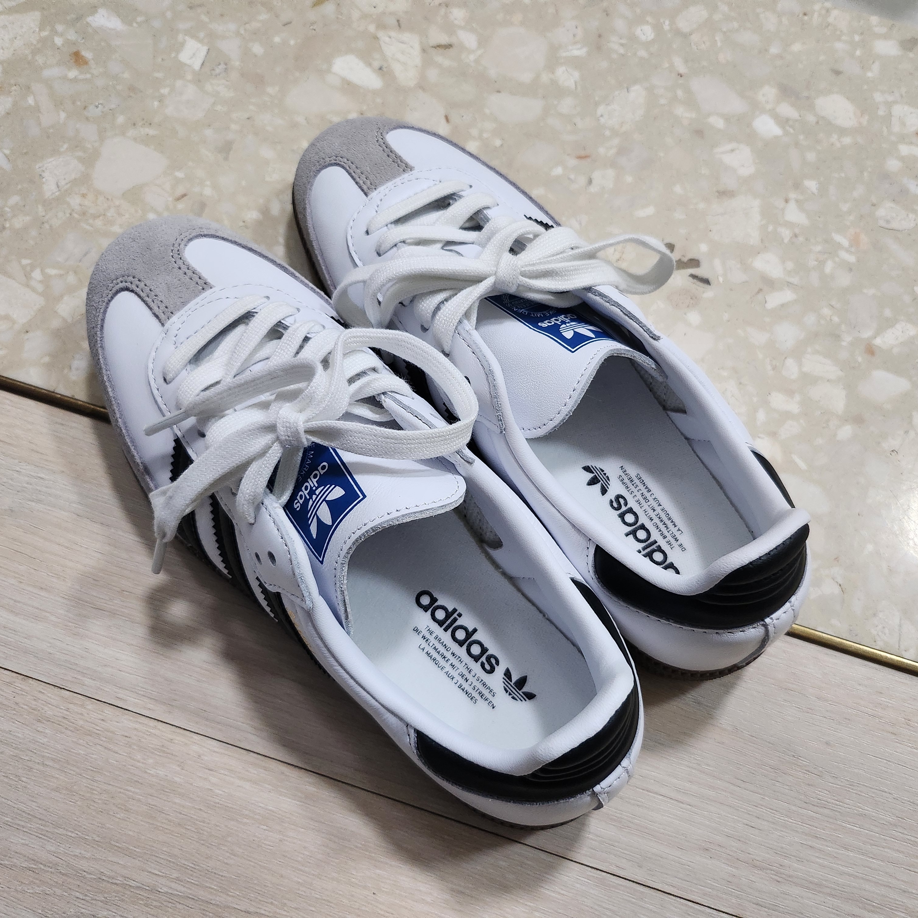 Adidas Samba OG Cloud White 착용 스타일 - 1
