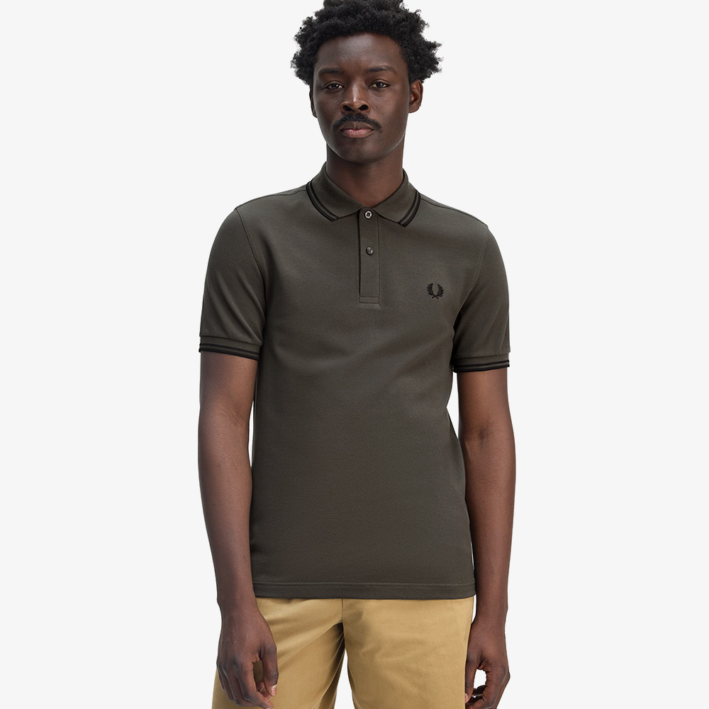 프레드페리 트윈 팁 프레드페리 셔츠 필드그린/블랙(Fred Perry Twin Tipped Fred Perry Shirt Field Green/Black) - 4