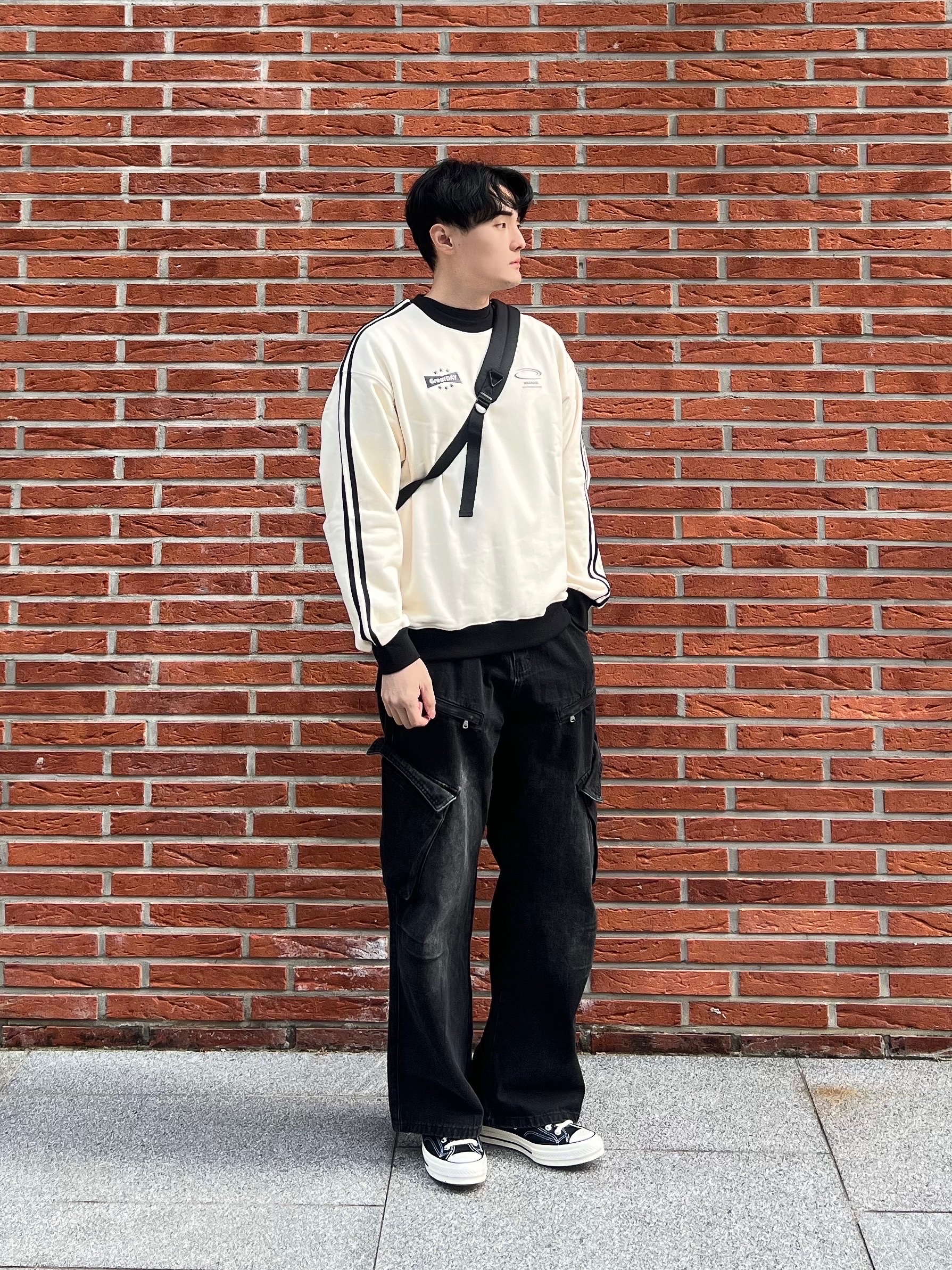 Converse Chuck 70 Hi Black 착용 스타일 - 2