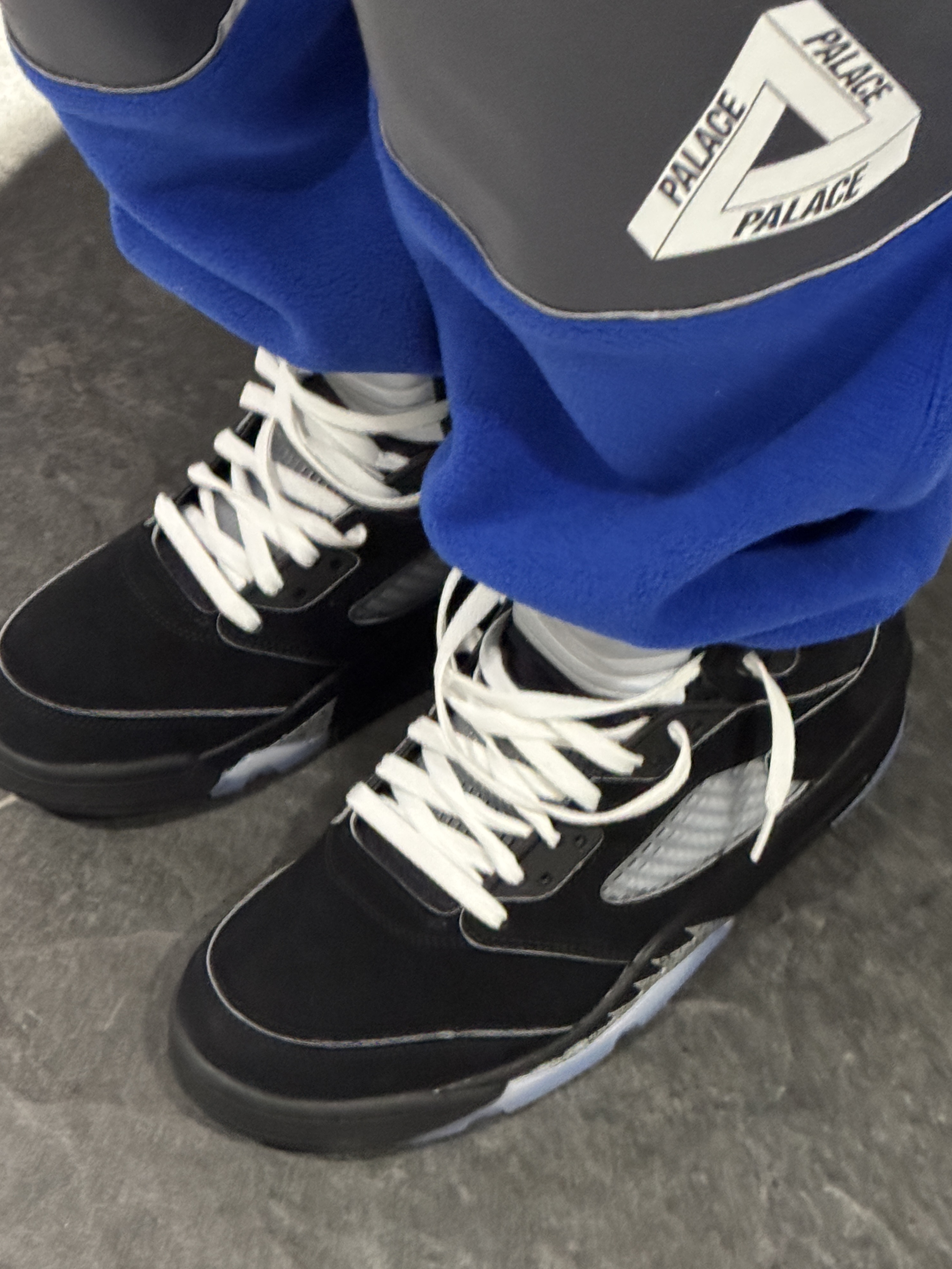 Jordan 5 Retro OG Reimagined, Palace Polartec 3M Jogger Ultra - 23FW 착용 스타일