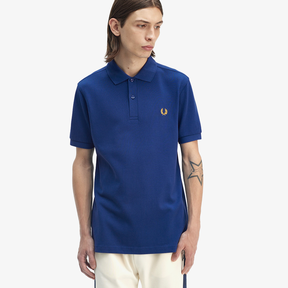 프레드페리 플레인 프레드페리 셔츠 쉐이디드코발트/허니콤(Fred Perry The Fred Perry Shirt Shaded Cobalt/Honeycomb) - 4