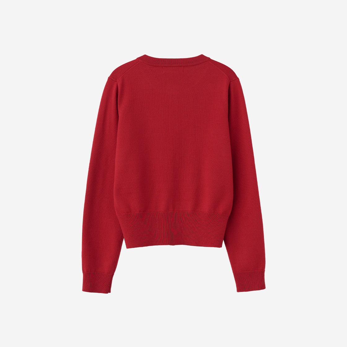 제너럴아이디어 우먼 에센셜 크루넥 가디건 토마토(General Idea woman essential crew neck cardigan tomato) - 2