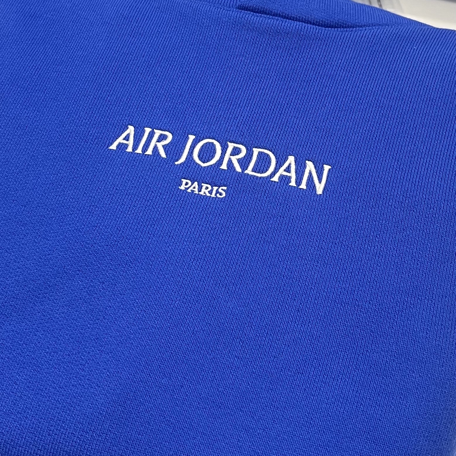 Jordan Air Wordmark Fleece Pullover Hoodie Game Royal - Asia, Jordan 1 High 85 Bred 착용 스타일