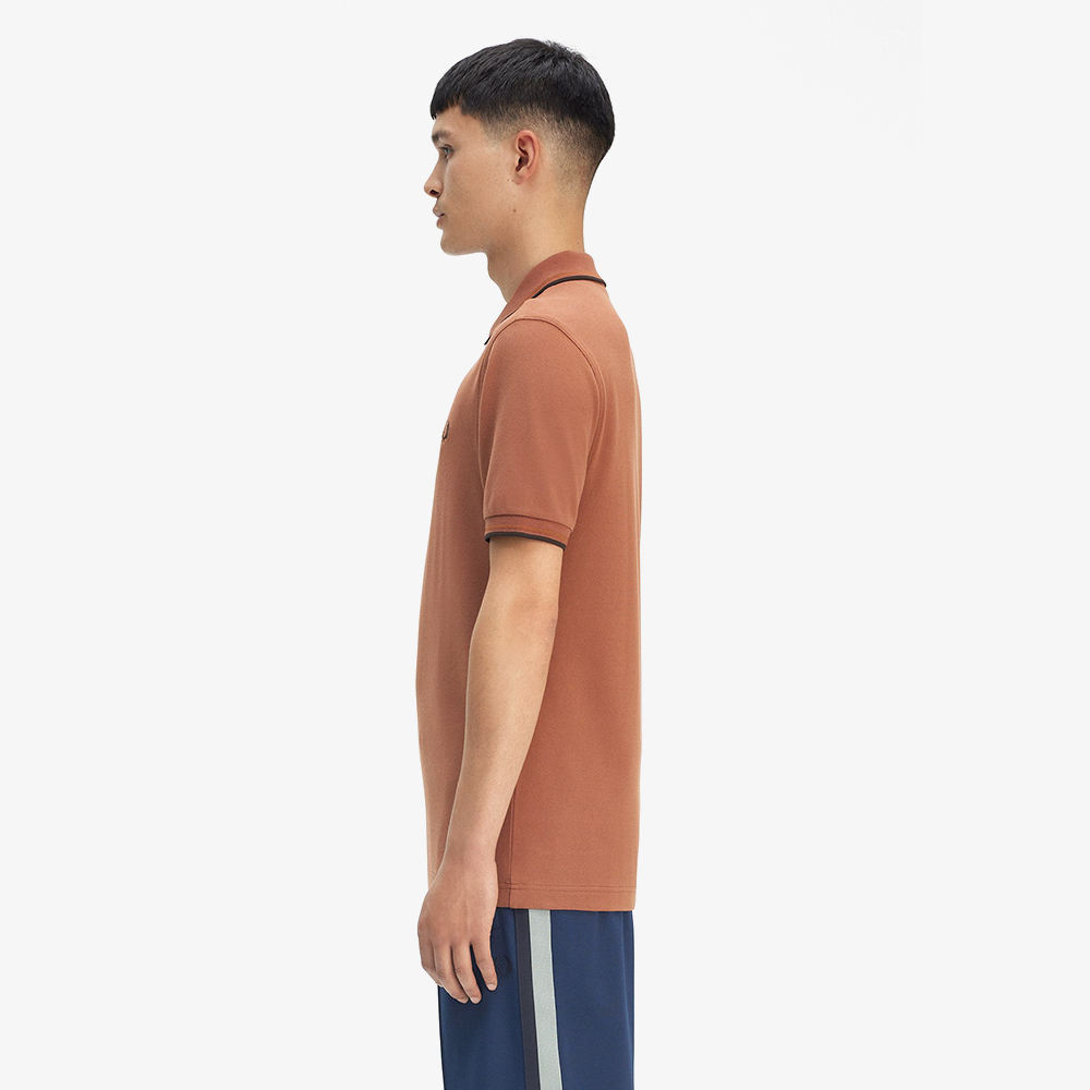프레드페리 트윈 팁 프레드페리 셔츠  시나몬/넛 플레이크/로드브릭(Fred Perry Twin Tipped Fred Perry Shirt Cinnamon/Nut Flake/Carringtonroadbrick) - 3
