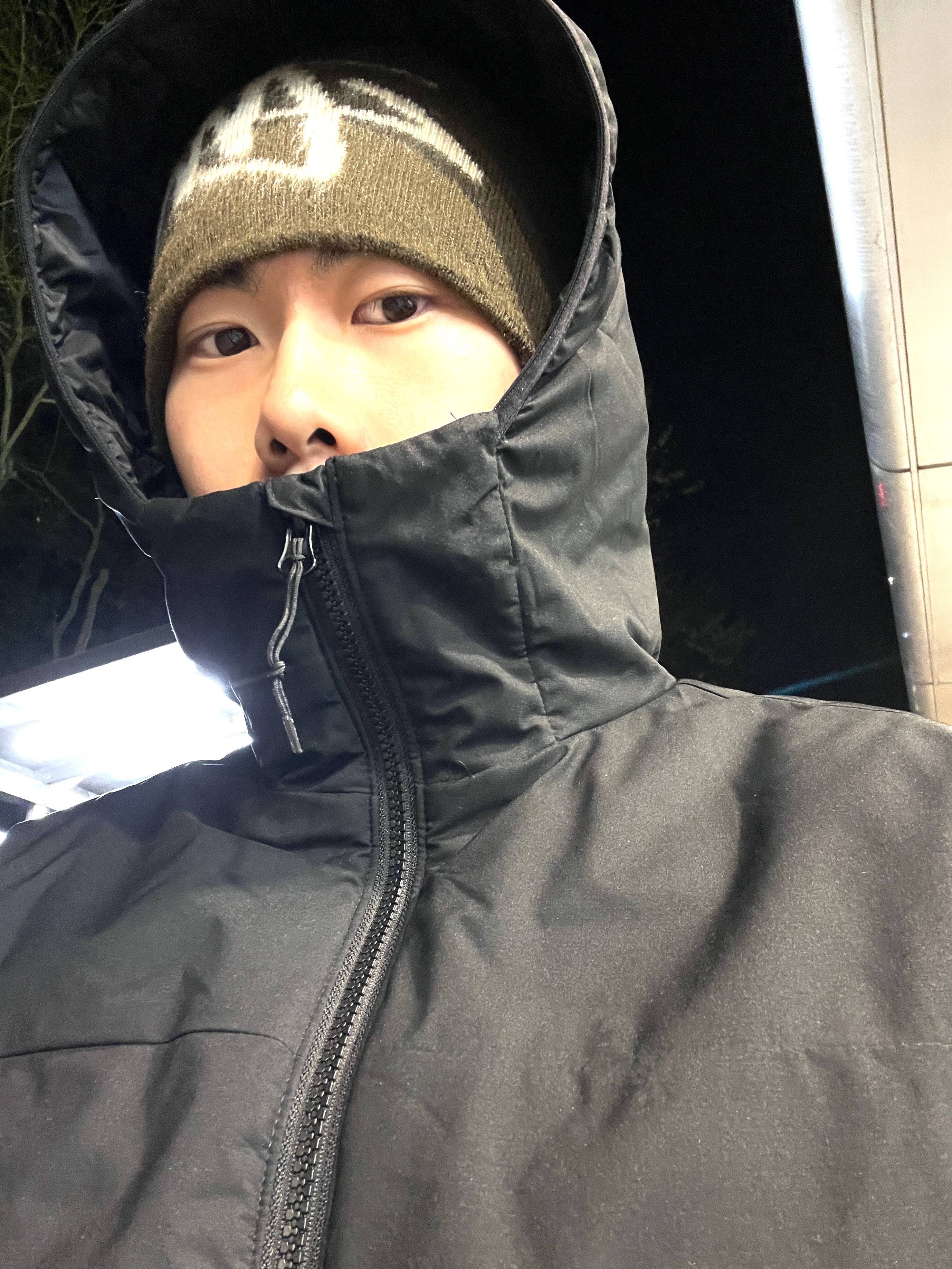 Stussy Brushed Out Stock Skullcap Beanie Brown 착용 스타일 - 1
