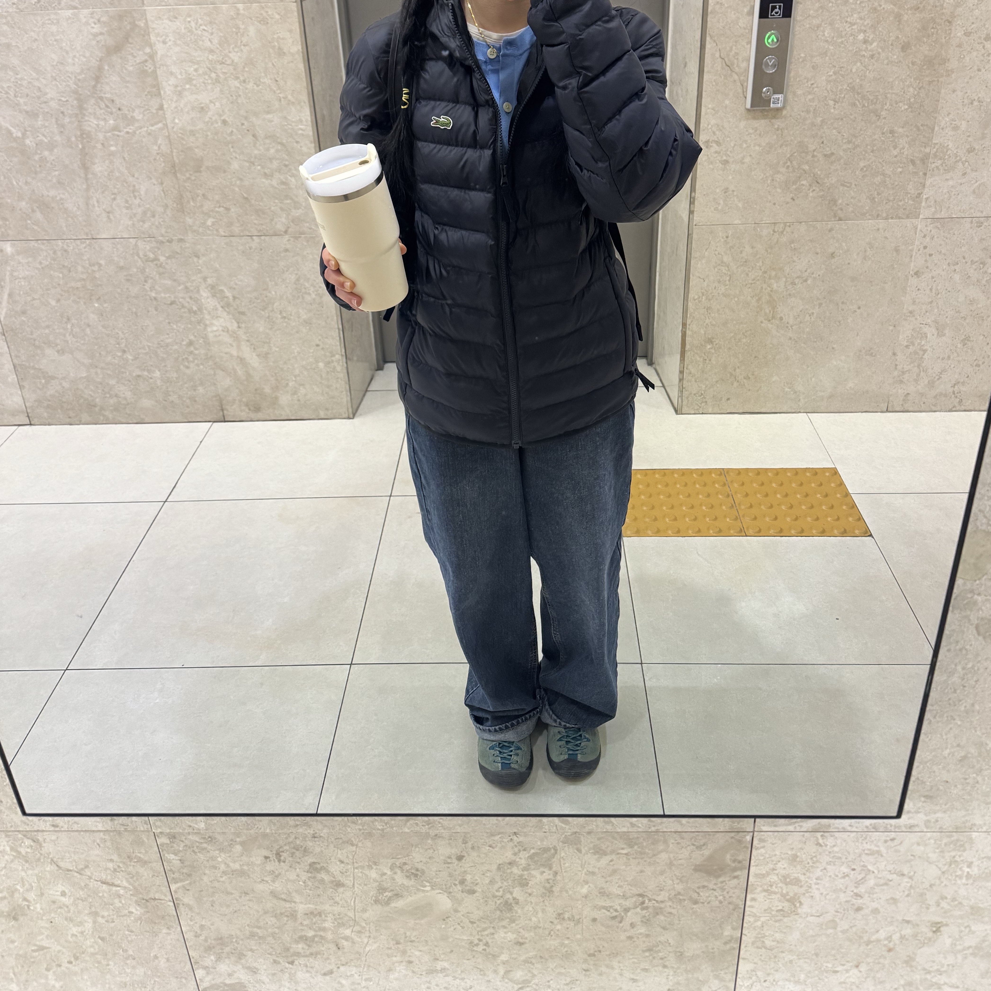 [30%적립] Polo Ralph Lauren Women Cotton Blend Cardigan Blue, (W) Keen Jasper Sneakers Dark Forest 착용 스타일 - 1