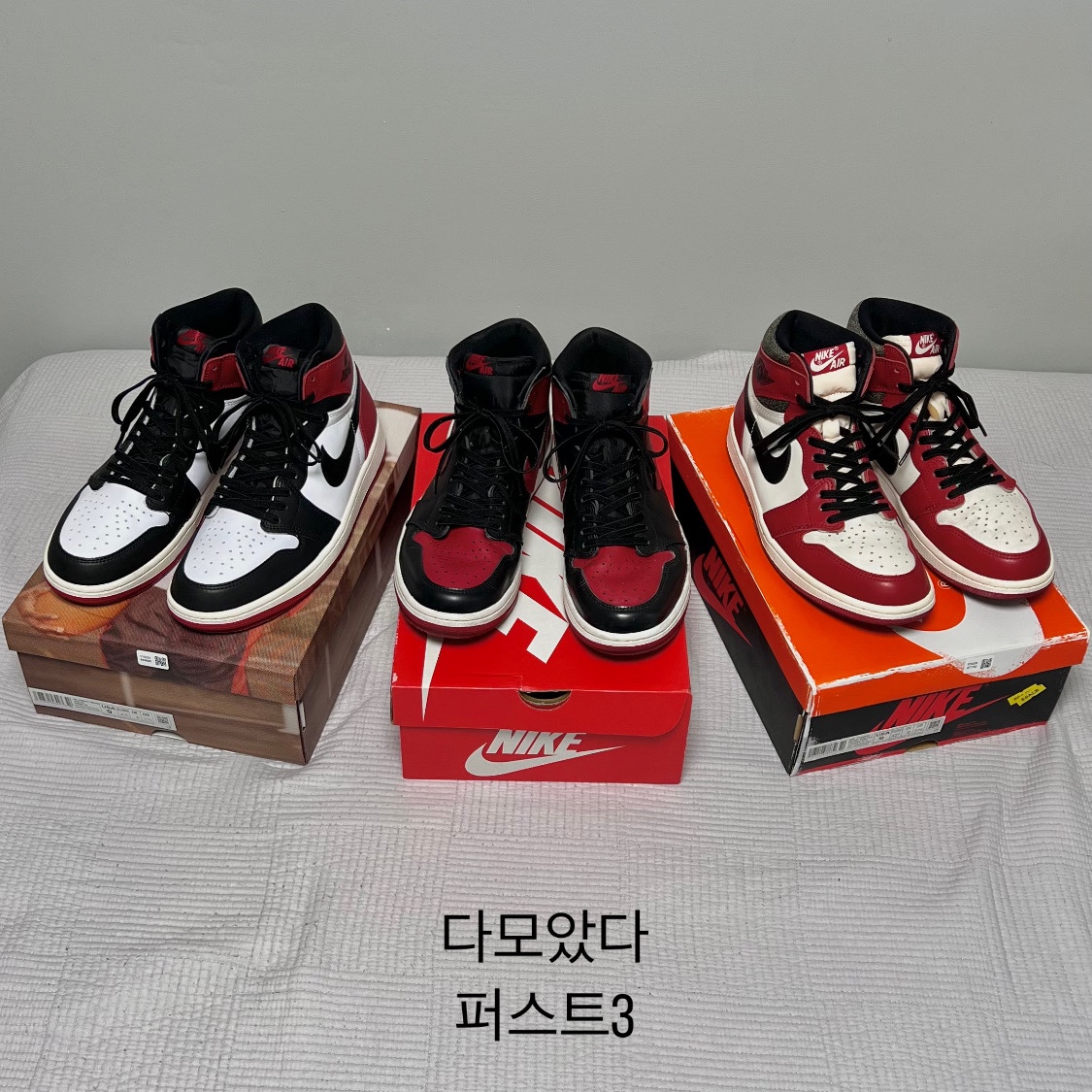 Jordan 1 Retro High OG Chicago 2022, Jordan 1 Retro High OG Patent Bred 착용 스타일