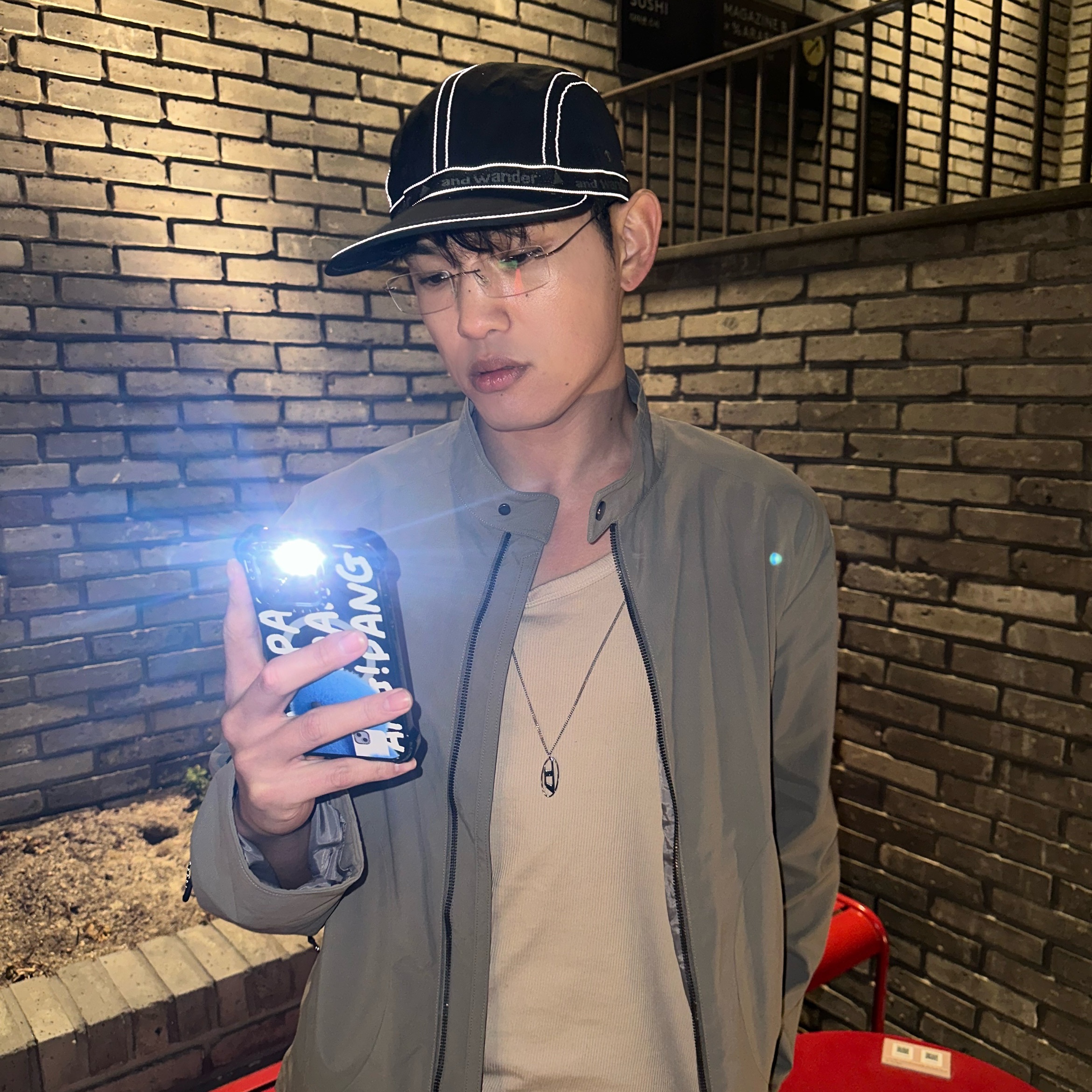Diesel Dx1534 Stainless Steel Chain Necklace Silver 착용 스타일