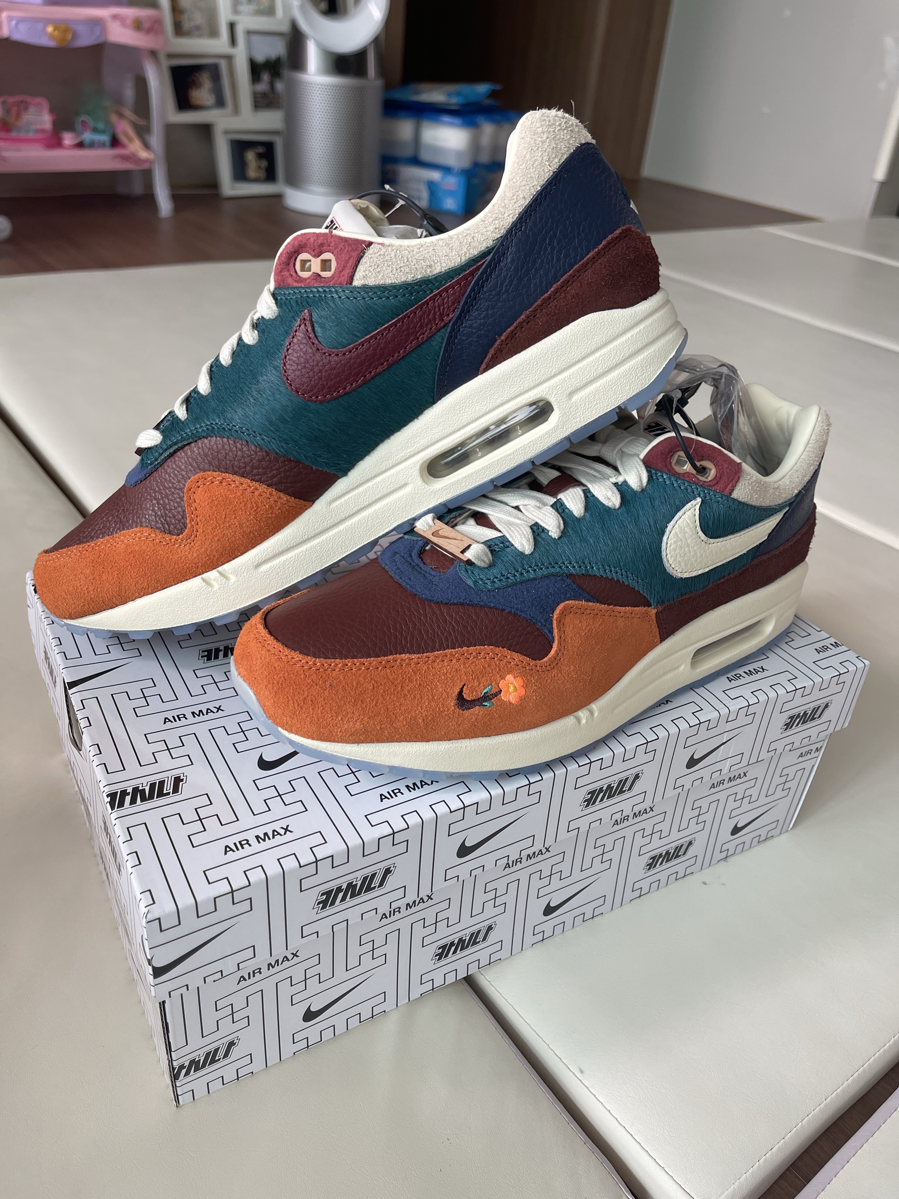 Nike x Kasina Air Max 1 SP Won-Ang Orange 착용 스타일 - 1