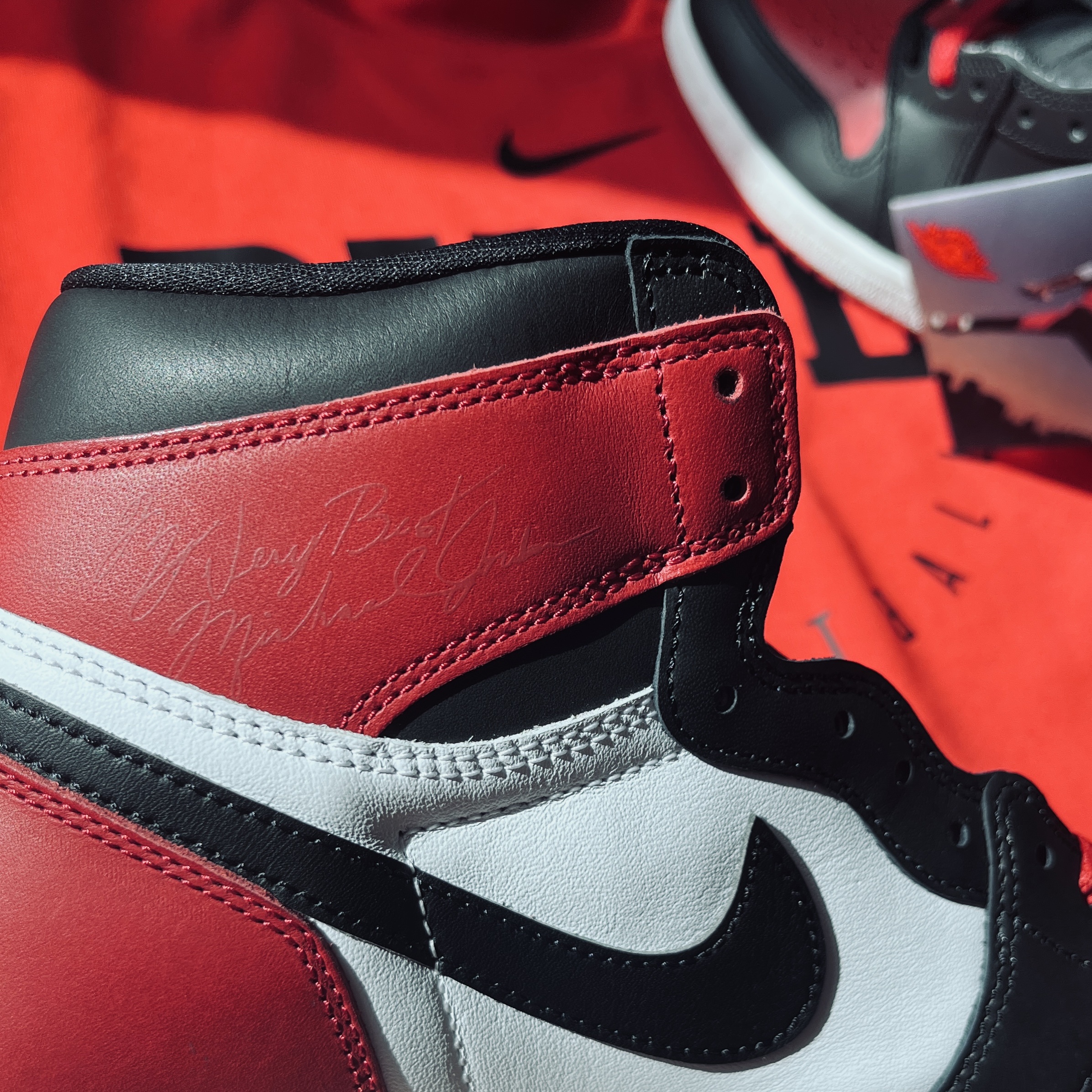 Jordan 1 Retro High OG Black Toe, Jordan 1 High 85 Bred 착용 스타일 - 2