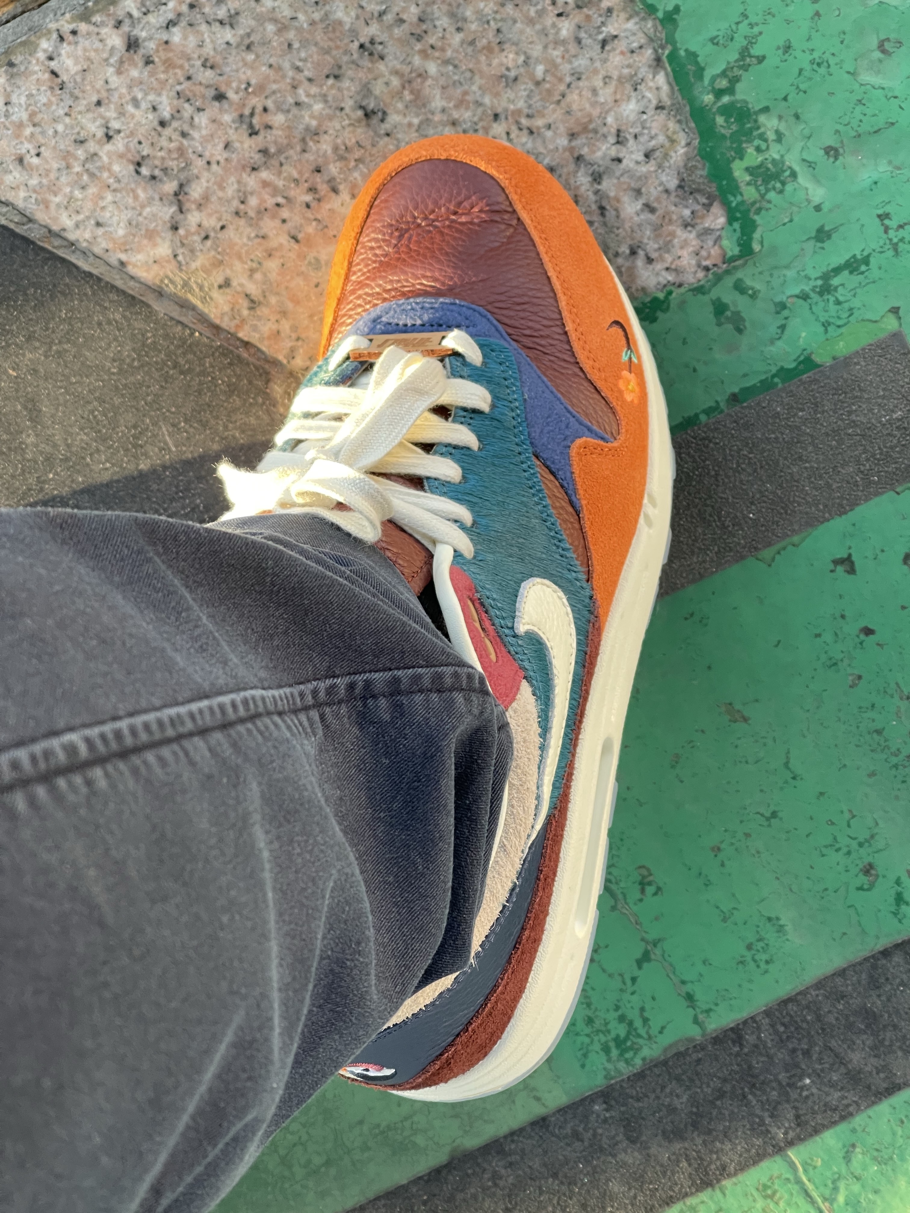 Nike x Kasina Air Max 1 SP Won-Ang Orange 착용 스타일 - 5