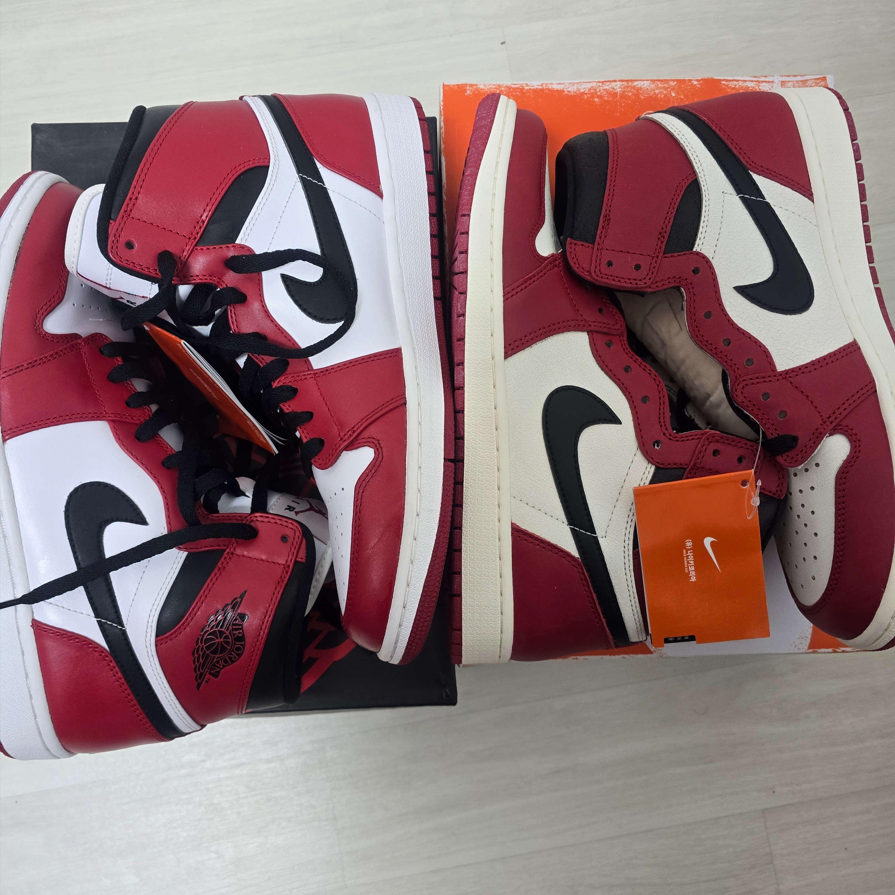 Jordan 1 Retro Chicago 2013, Jordan 1 Retro High OG Chicago 2022 착용 스타일