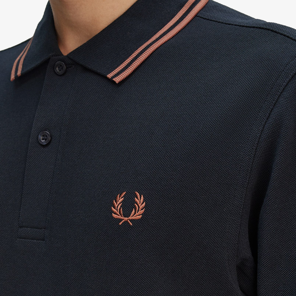 프레드페리 트윈 팁 프레드페리 셔츠 네이비/시나몬(Fred Perry Twin Tipped Fred Perry Shirt Navy/Cinnamon) - 5