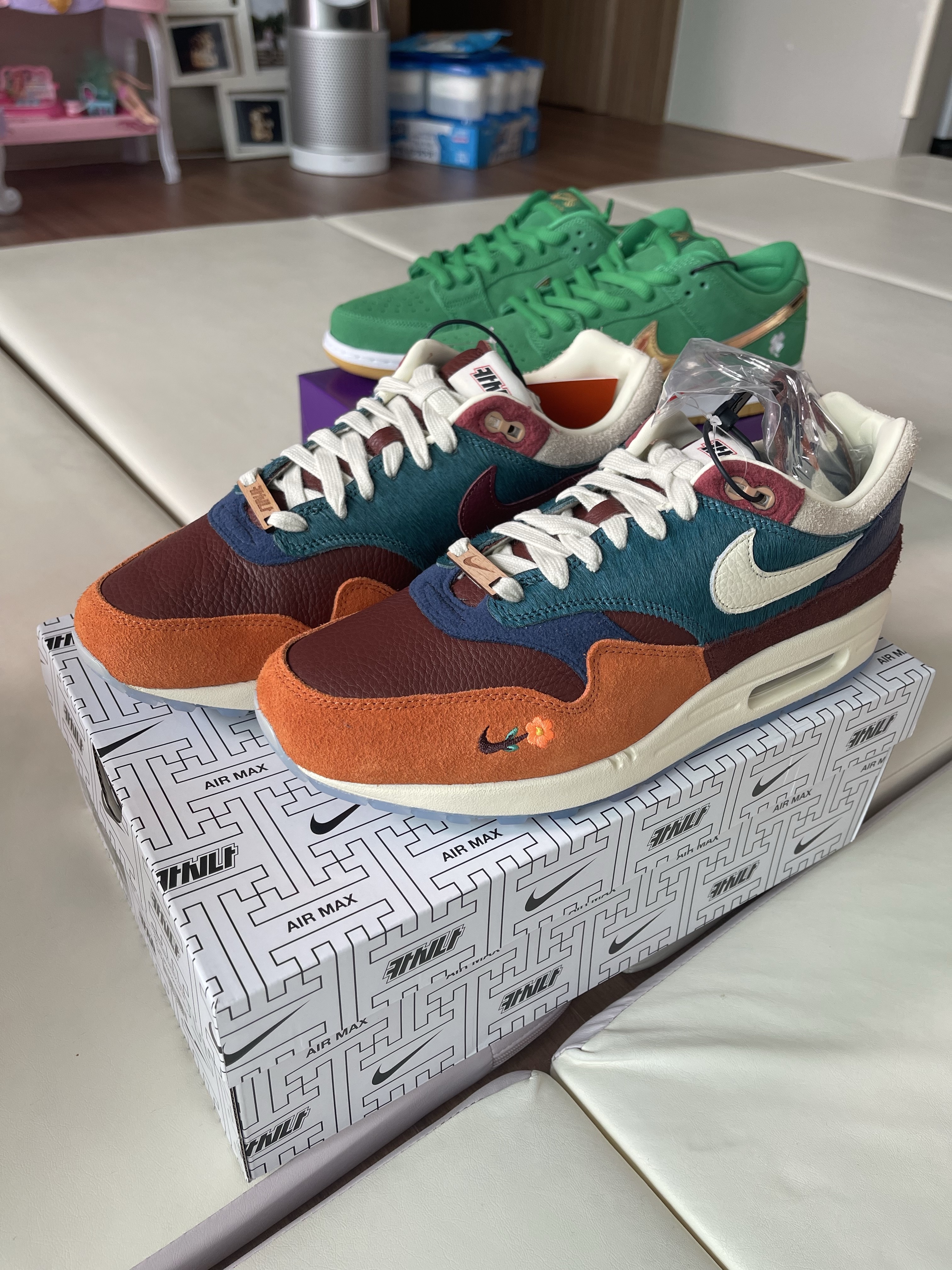 Nike x Kasina Air Max 1 SP Won-Ang Orange 착용 스타일 - 3